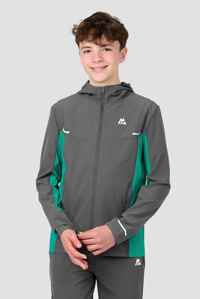 Boys Vortex Jacket - Cement Grey/Atlas
