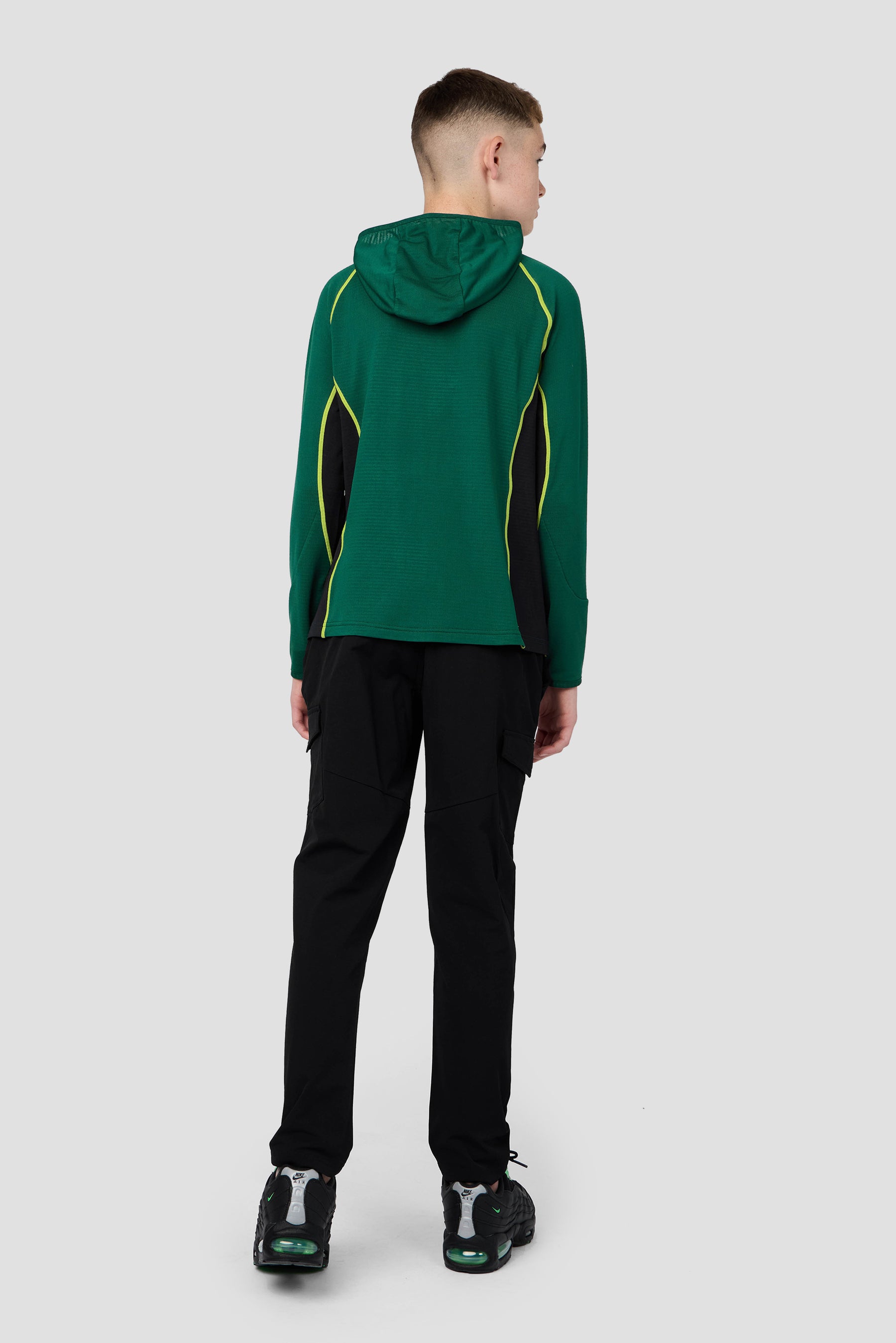 Boys Brink Polartec® Fleece Hood - Evergreen/Black