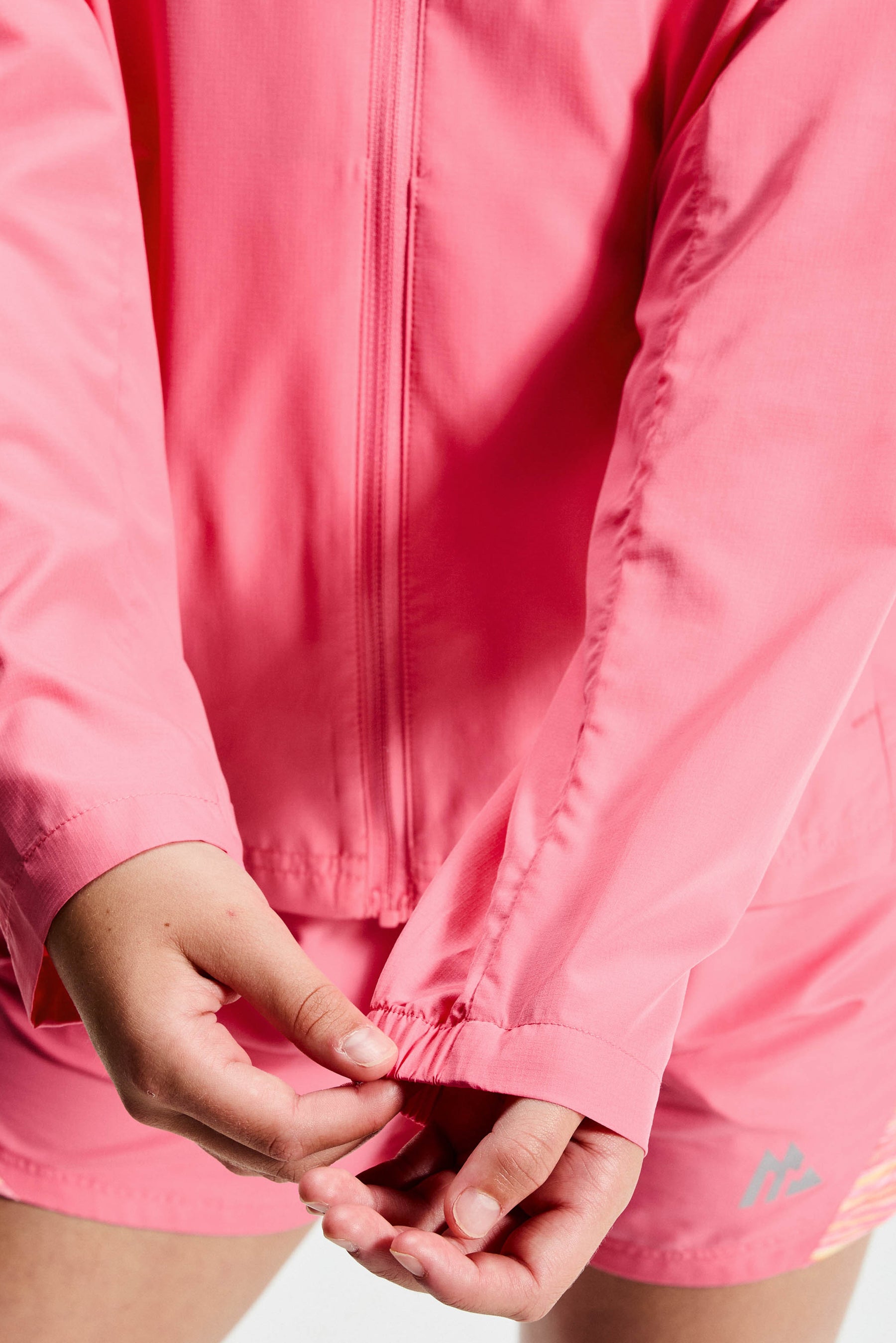 Girls Trail Windbreaker - Pink/White/Yellow