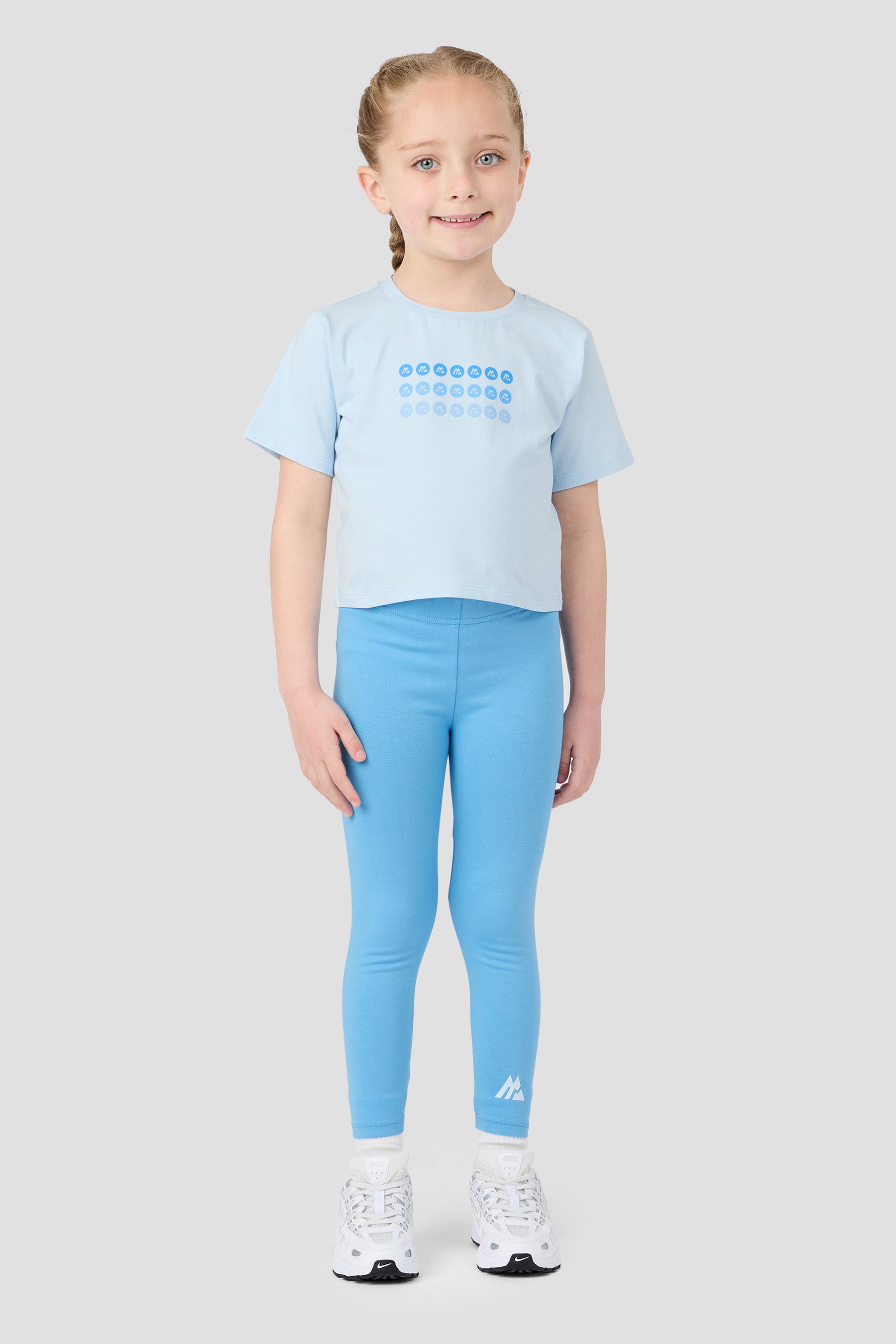 Infant Girls Spark T-Shirt/Legging - Misty Blue/Blue Blossom