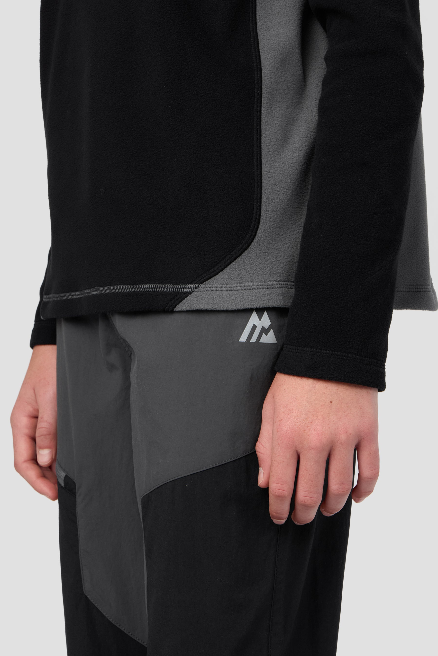 Boys Altitude Polar Fleece - Black/Cement Grey