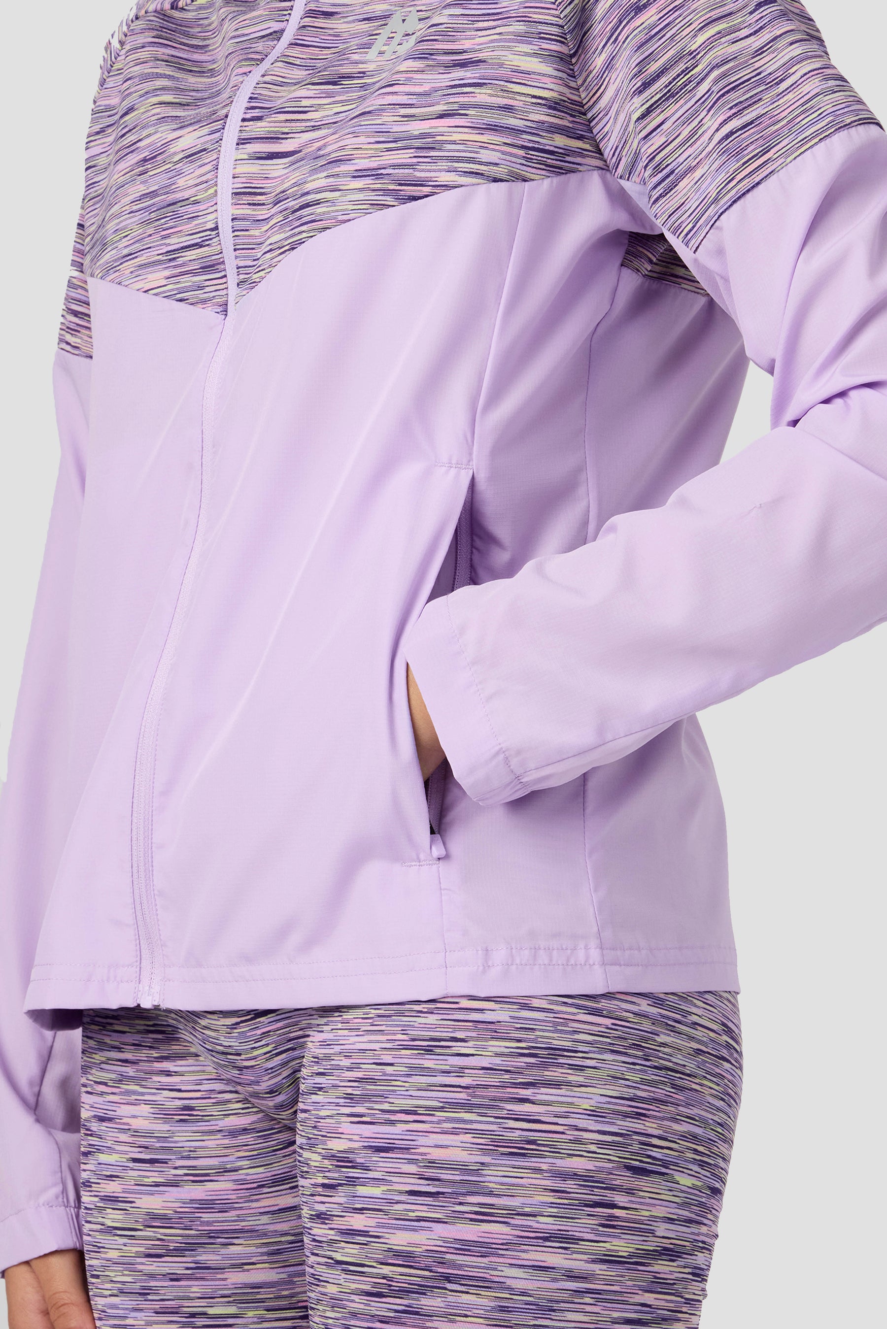 Girls Trail Windbreaker - Purple/Citrus