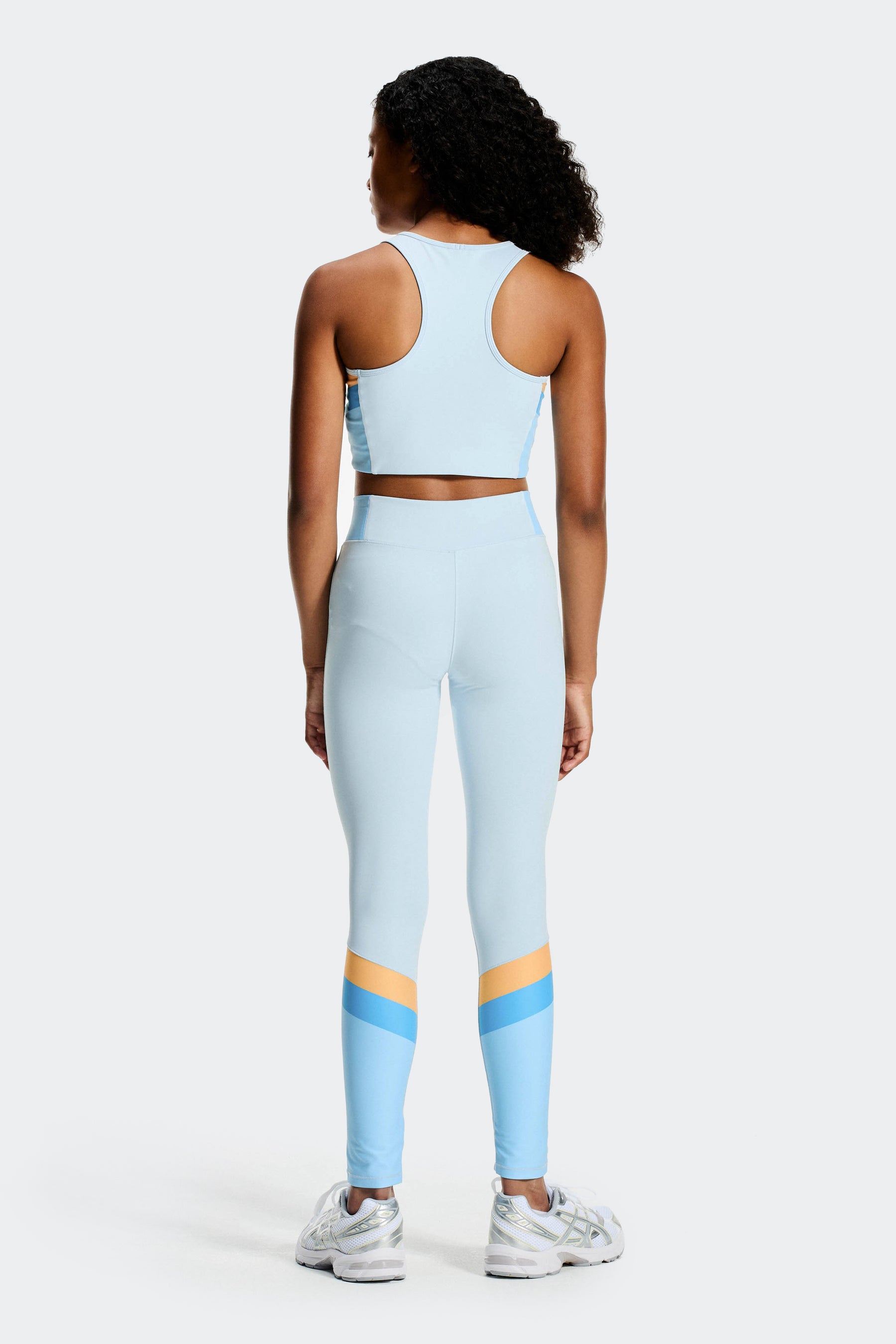 Girls Lumina Legging - Misty Blue/Seashell Blue/Malibu/Apricot Blush