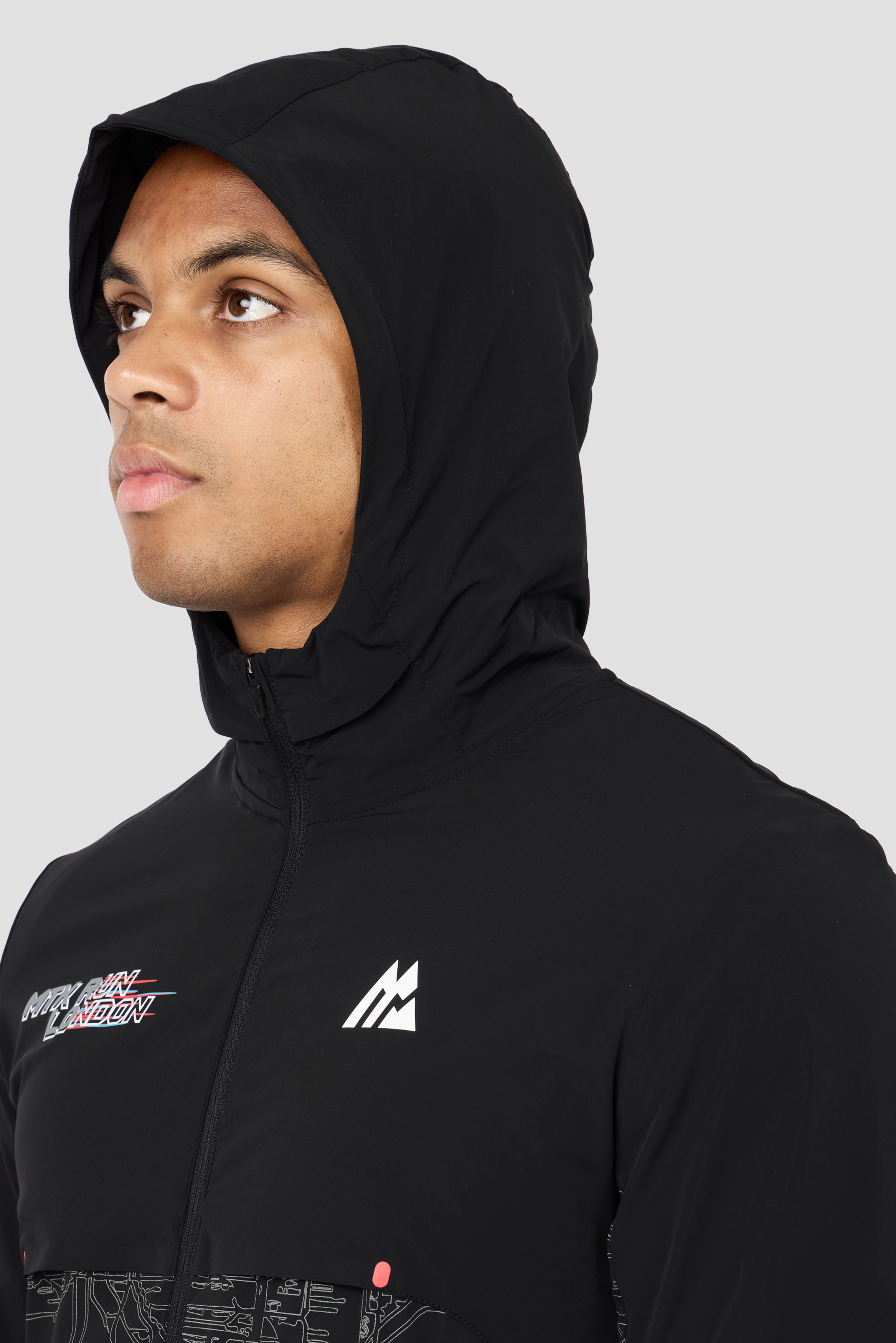 MTX Run City London Jacket Black | Montirex Sportswear Gymwear