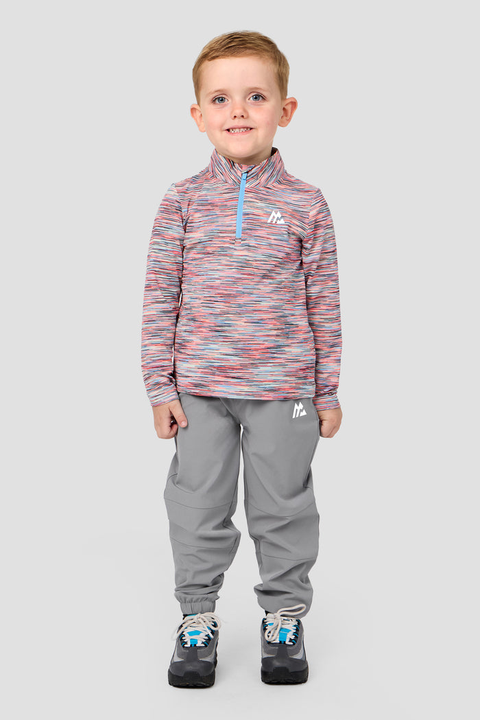 Infant Boy's Trail 1/4 Zip - Blue/Coral/Black