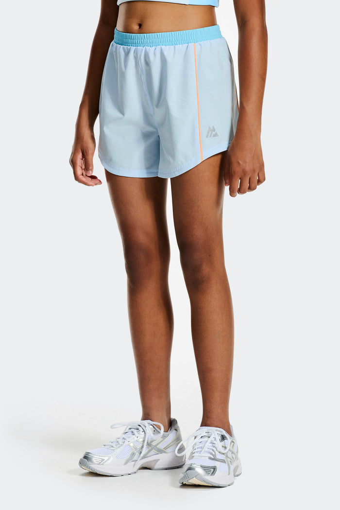 Girls Lumina Short - Misty Blue/Seashell Blue/Apricot Blush