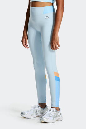 Girls Lumina Legging - Misty Blue/Seashell Blue/Malibu/Apricot Blush
