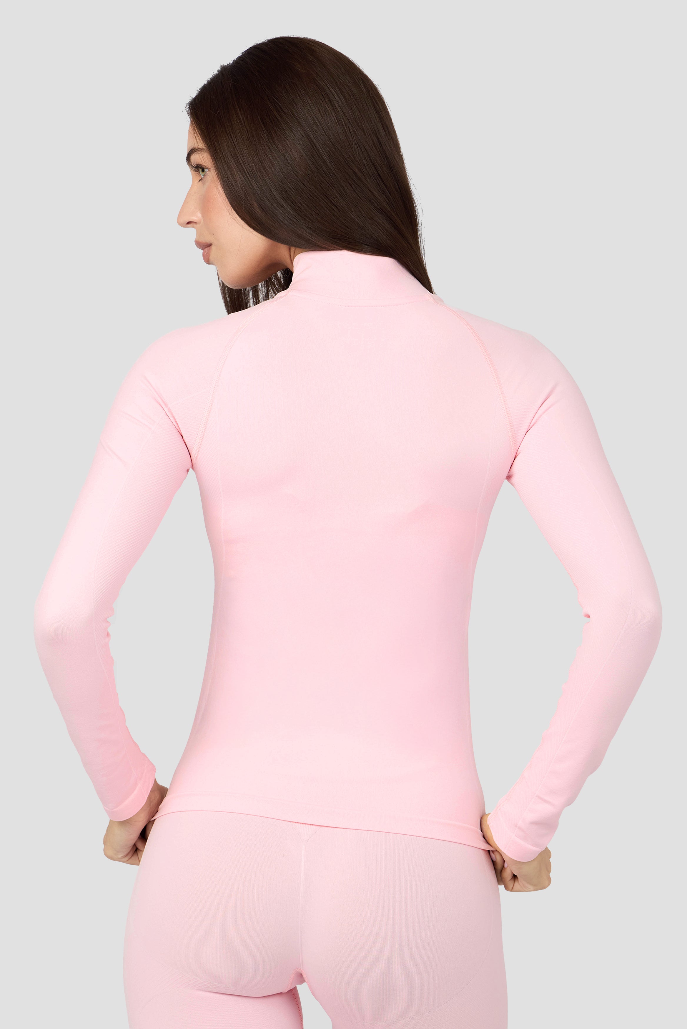 Muse Seamless Full Zip Light Pink | Montirex Gymwear & Sportswear
