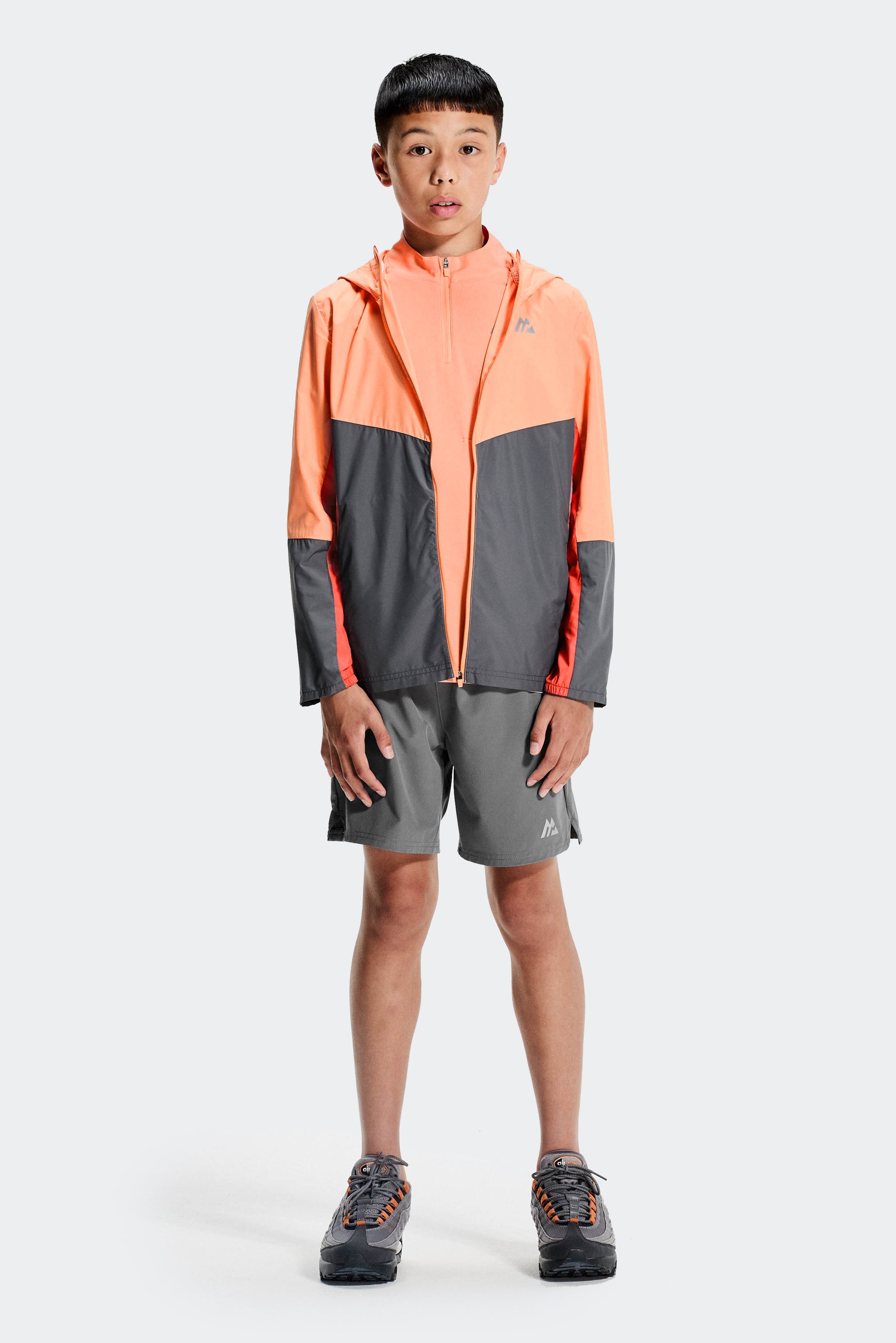 Boys Delta 1/4 Zip - Peach Punch