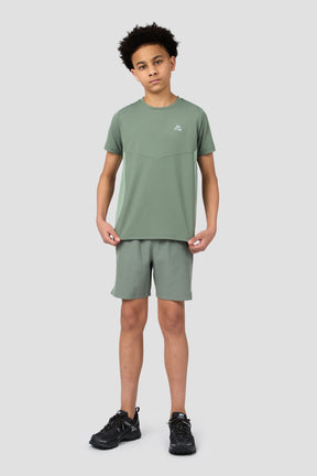Boys Scope T-Shirt - Green Slate/Ash Green