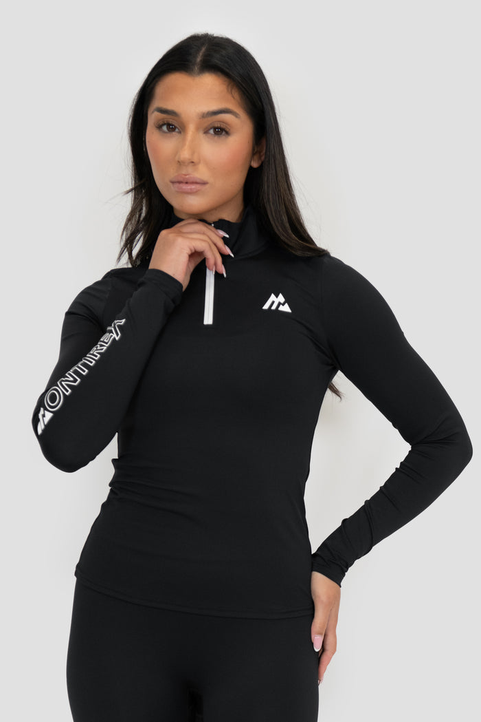 Limit 1/4 Zip - Black/White