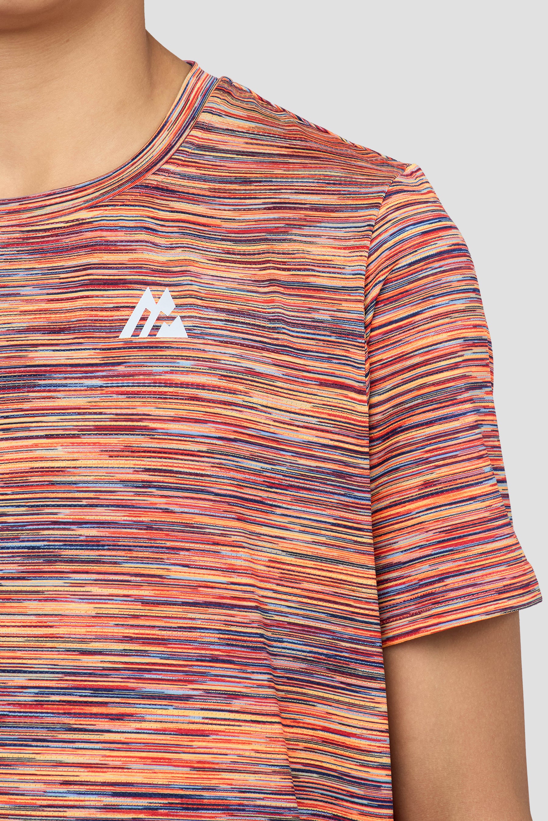 Boys Trail T-Shirt - Grey/Orange/Red/Blue