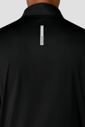 New In: 1/4 Zip Black-Back Detail Top