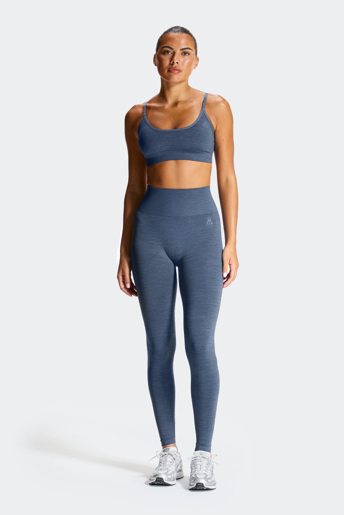 Trail Seamless Legging - Greyed Indigo Marl