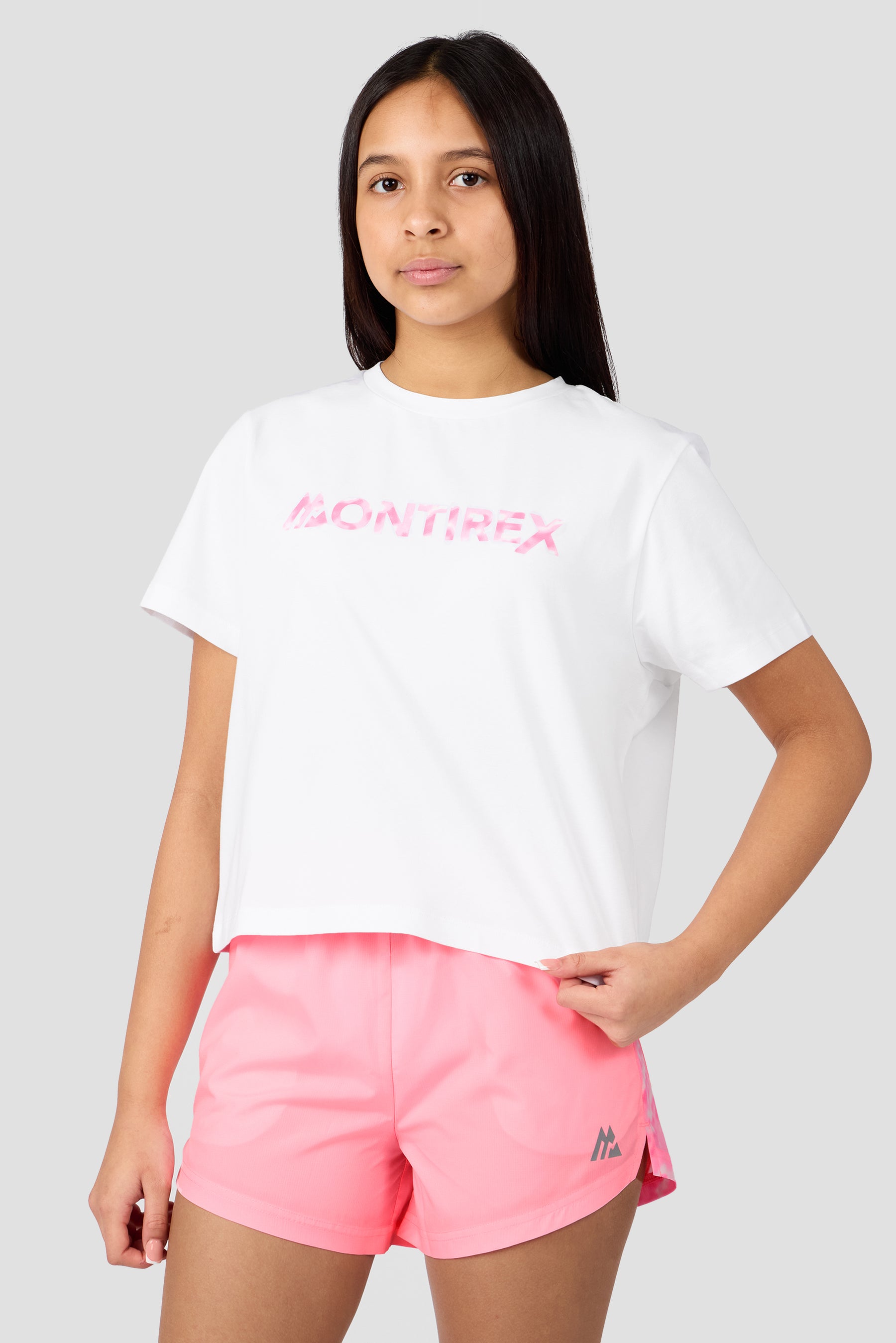 Girls Celeste Graphic T-Shirt - White/Candy Floss/Fuchsia