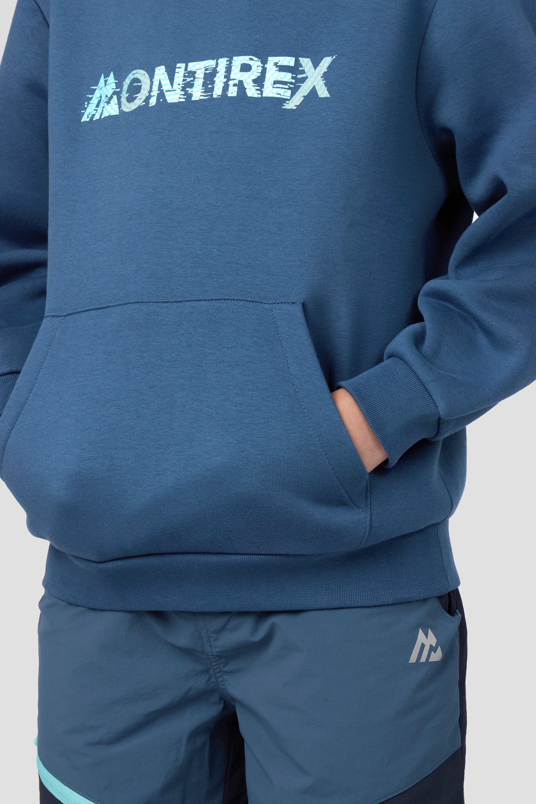 Boys Reboot Graphic Hood - Naval