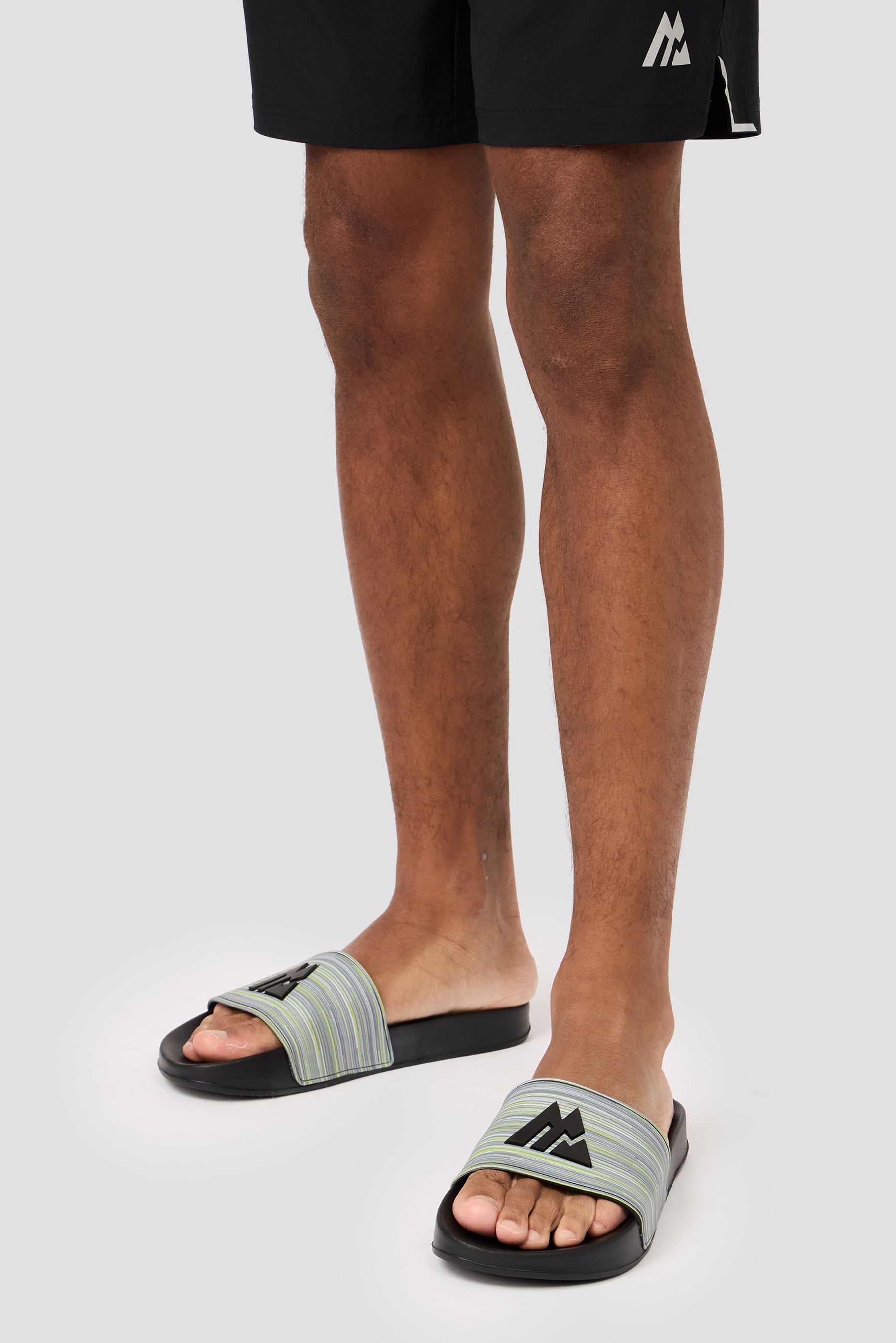 MTX Trail Slides - Black/Asphalt/Cement Grey/Platinum Grey/Neon Green