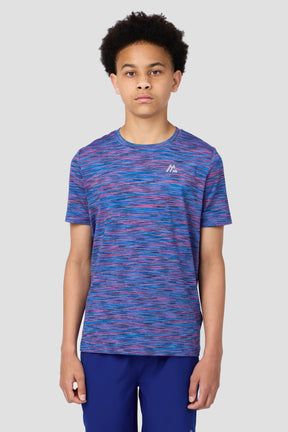 Boys Trail T-Shirt  - Blue/Navy/Pink