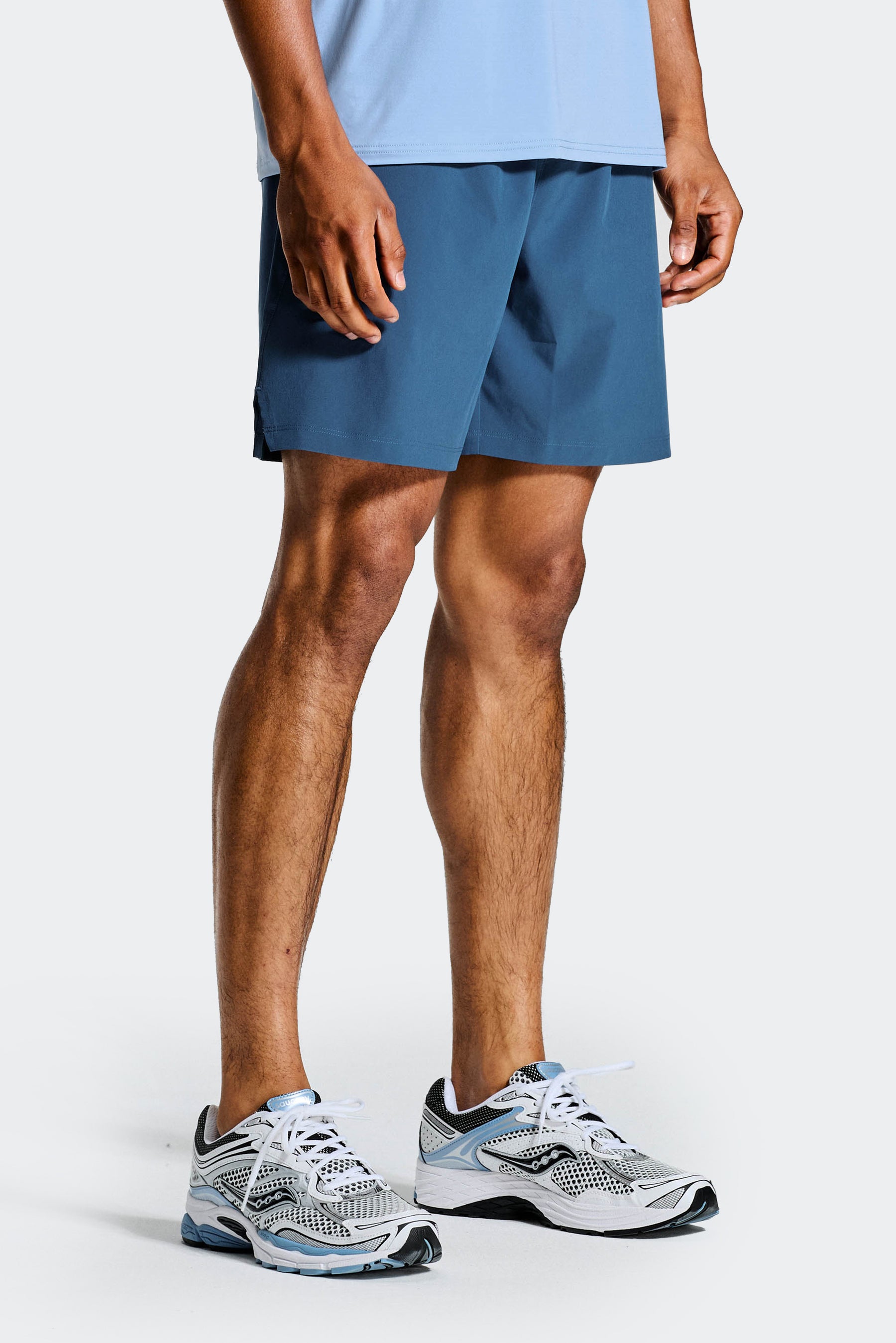 Pixel Short - Naval/Cloudy Blue