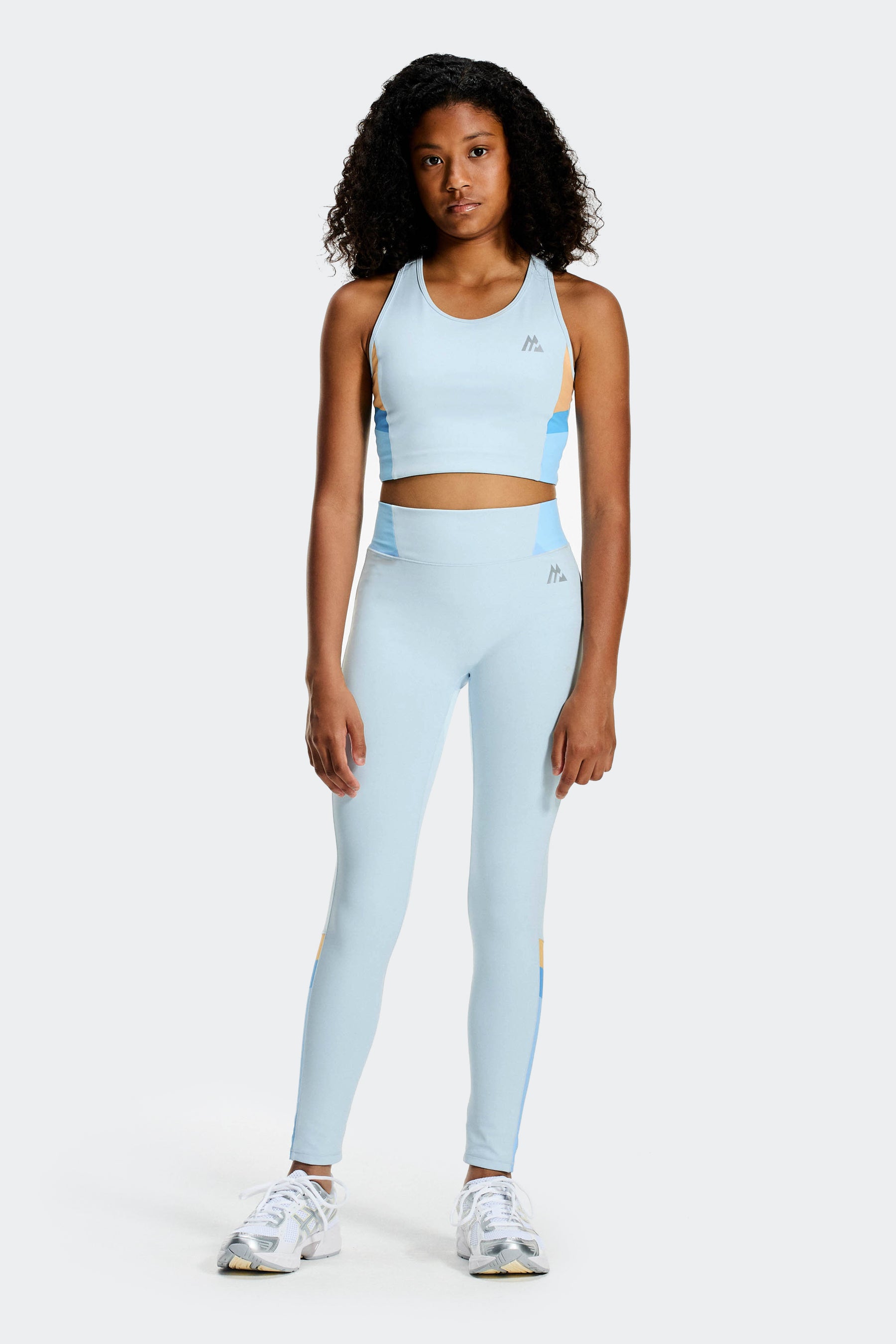 Girls Lumina Legging - Misty Blue/Seashell Blue/Malibu/Apricot Blush