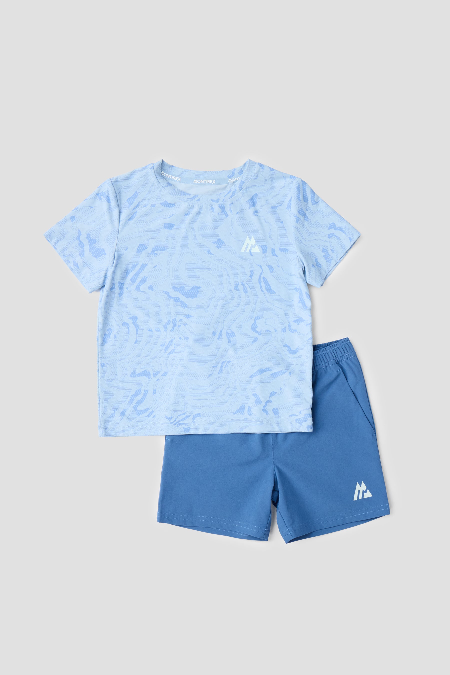 Navigate T-Shirt/Short - Summer Mist/Cloudy Blue/Charcoal Blue