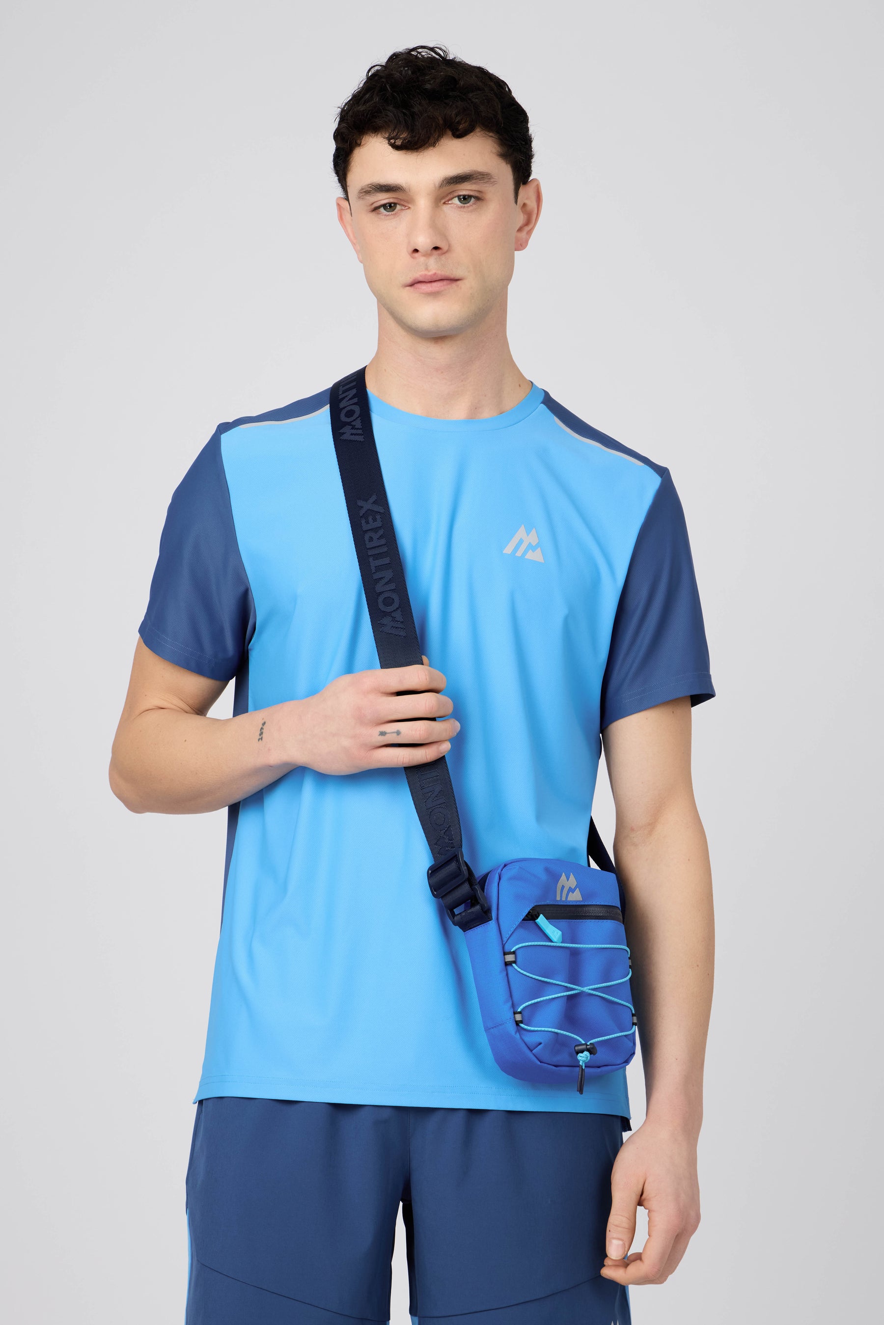 Ridge Crossbody Bag - Neon Blue