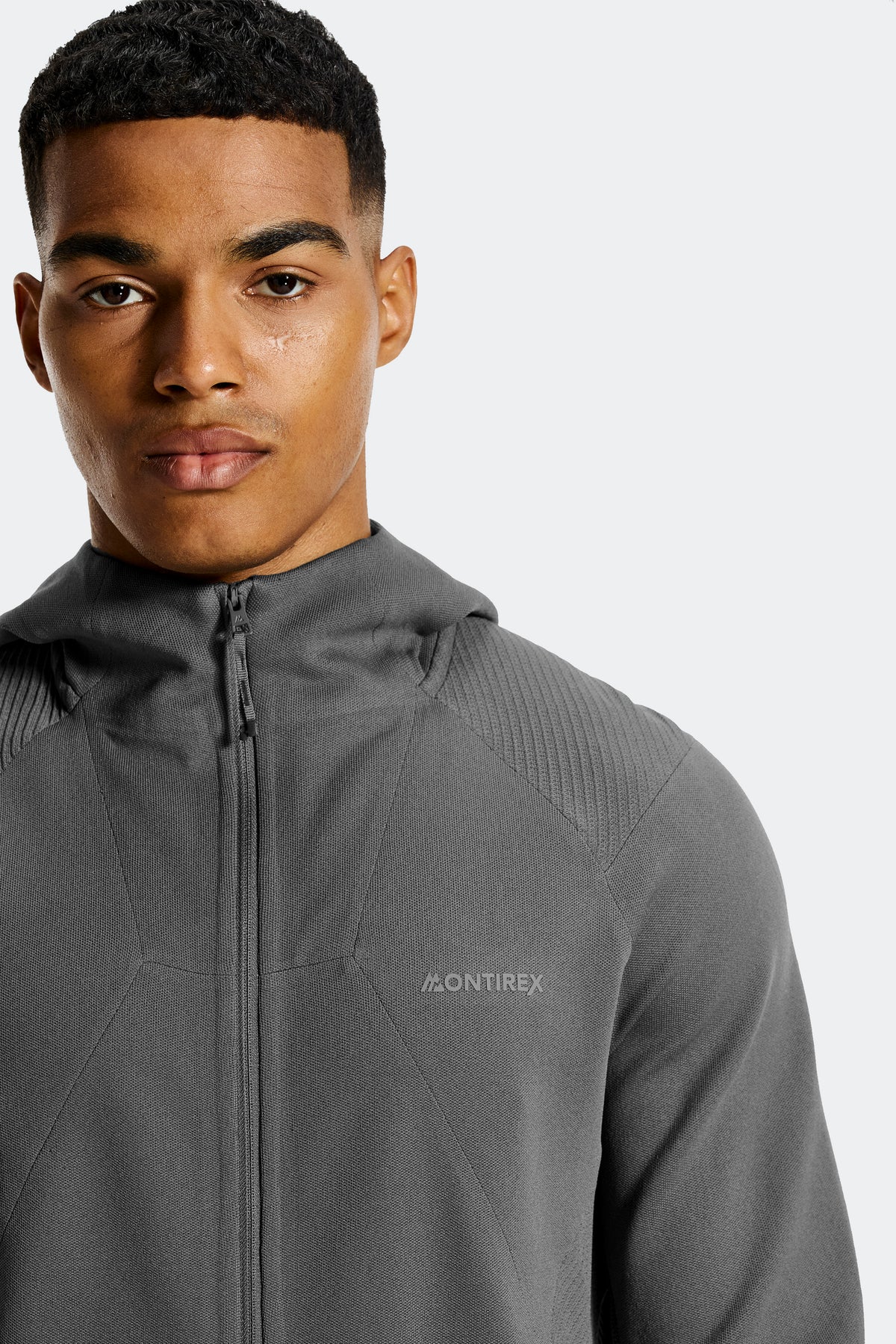 Synrgy Veste en maille - Gris ciment