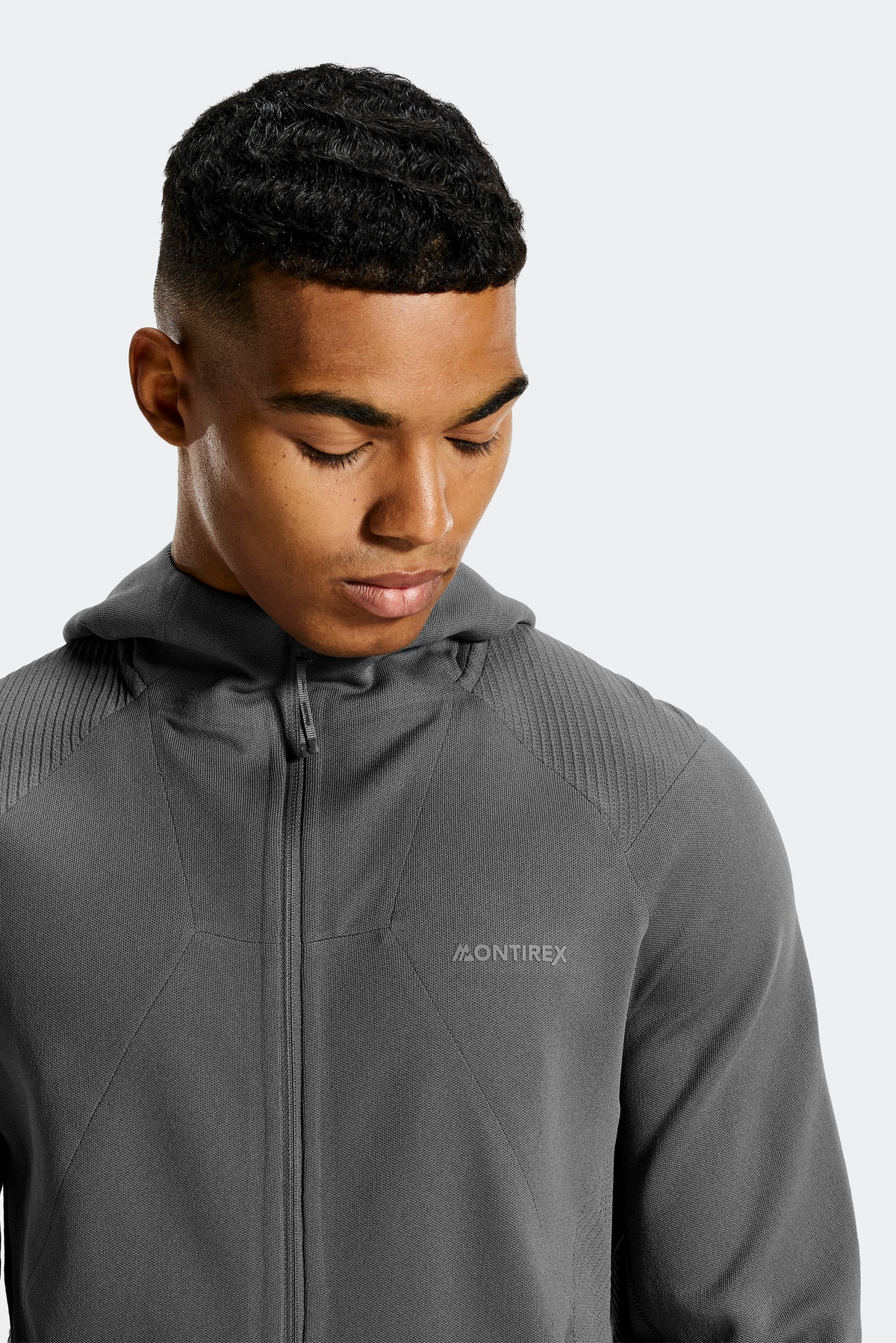 Synrgy Veste en maille - Gris ciment