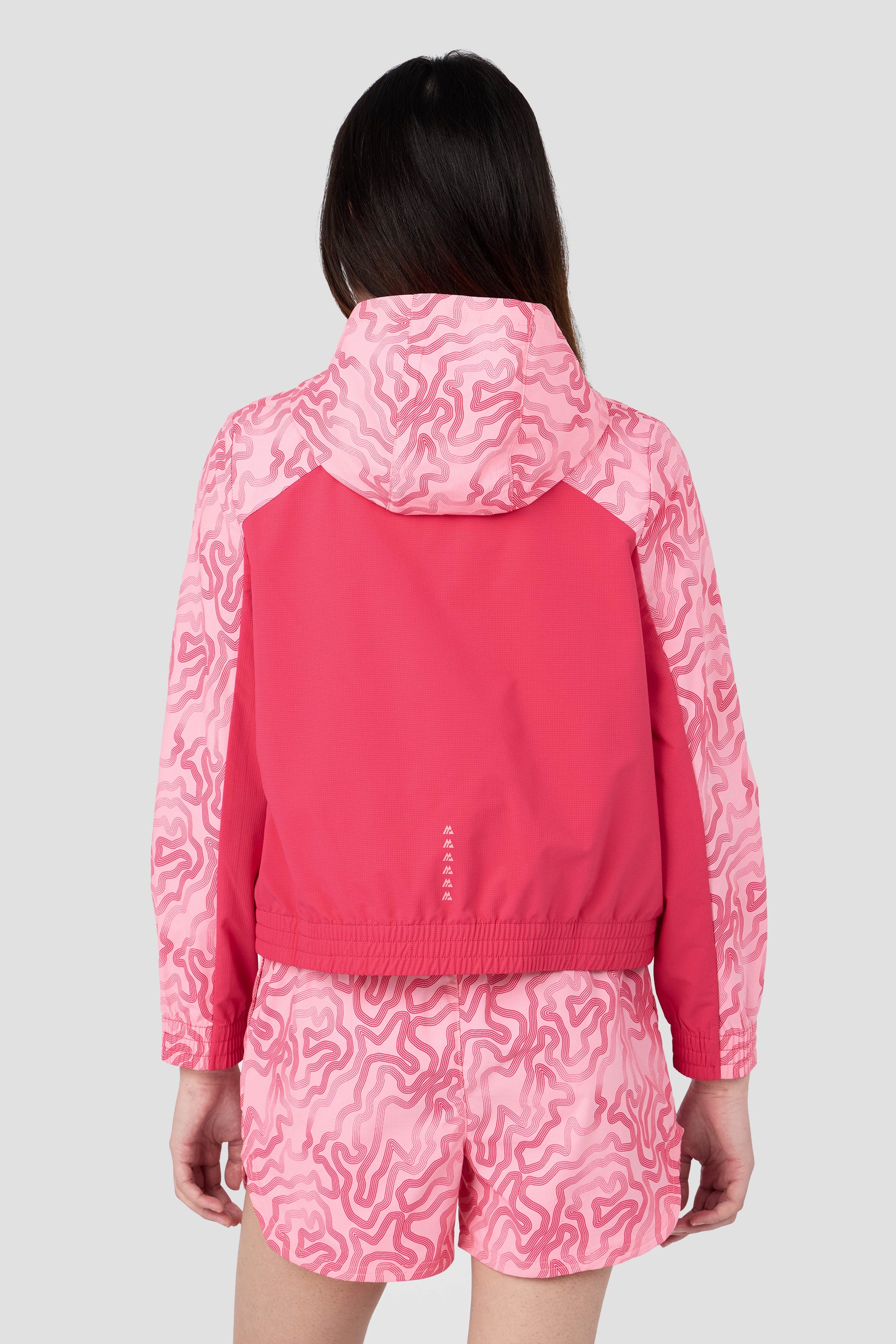 Girls Spin Windbreaker - Bouquet/Sweet Pink