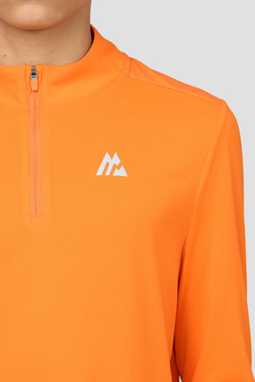 Boys Delta 1/4 Zip - Tangerine Glow