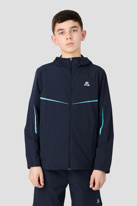 Boys Ignite Windbreaker - Midnight Blue/Neon Sky