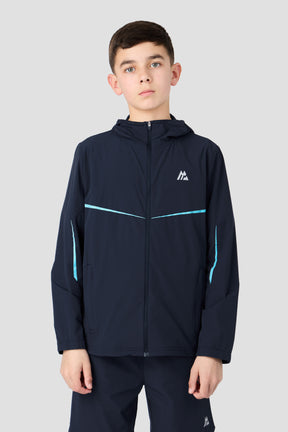Boys Ignite Windbreaker - Midnight Blue/Neon Sky