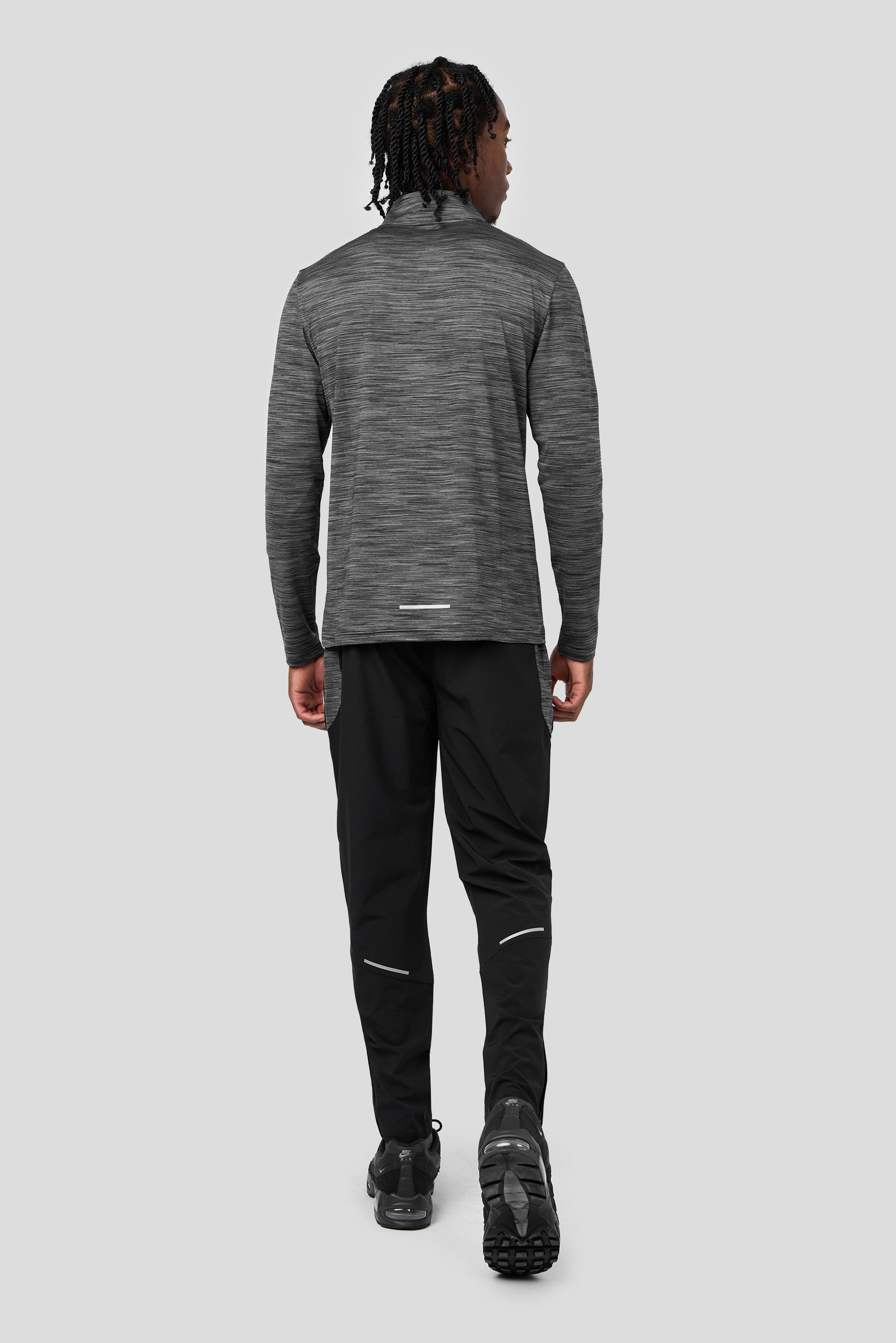 Trail 1/4 Zip - Black/Grey