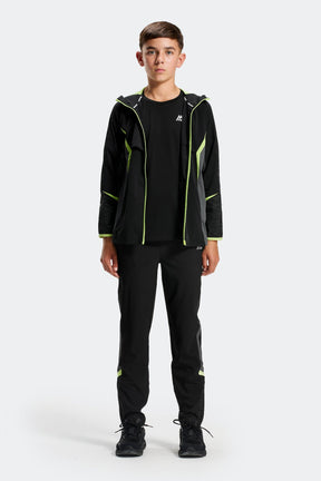 Boys MTX Run Apollo Jacket - Black/Asphalt/Apple Crush