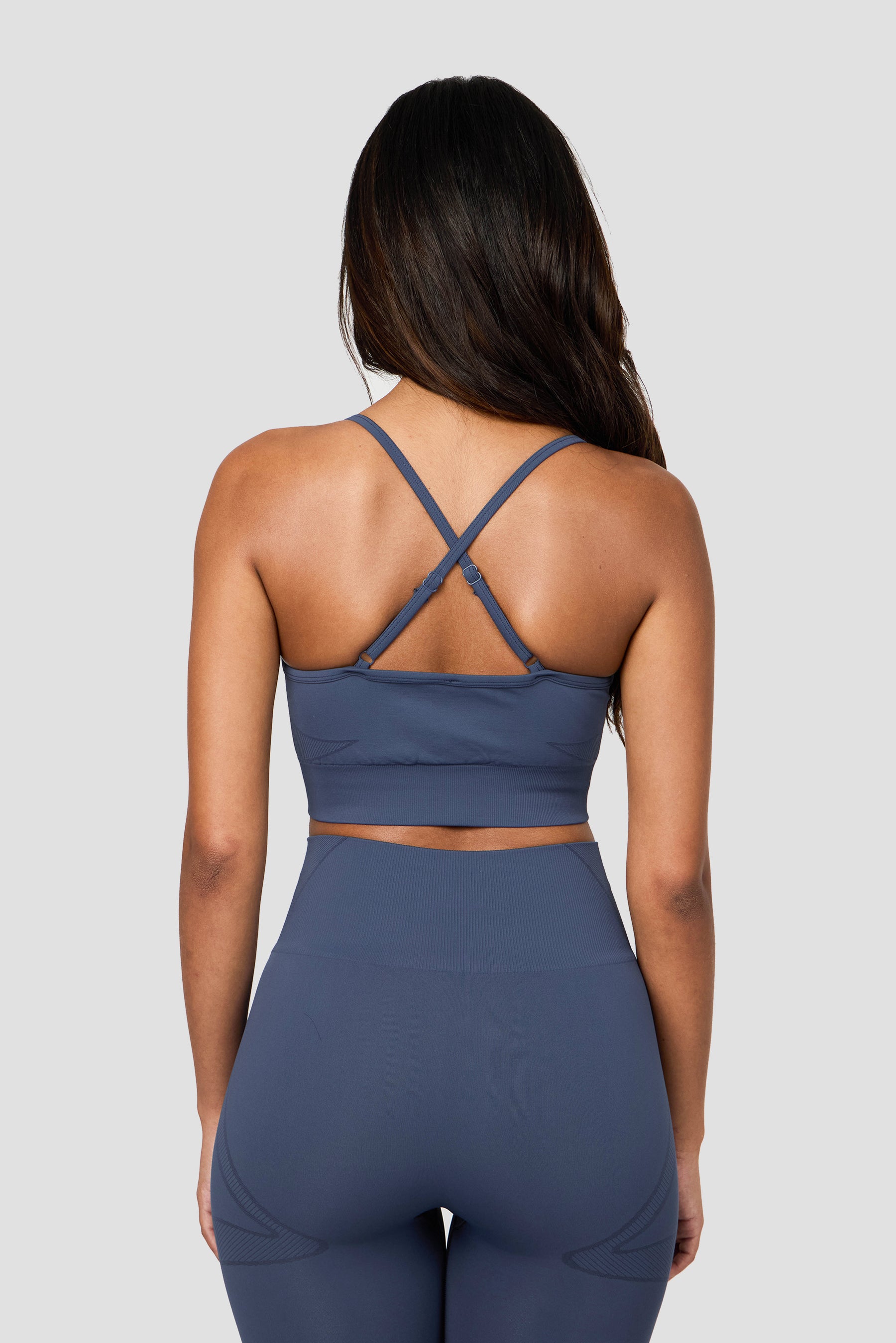 Evolve Seamless Bra - Greyed Indigo