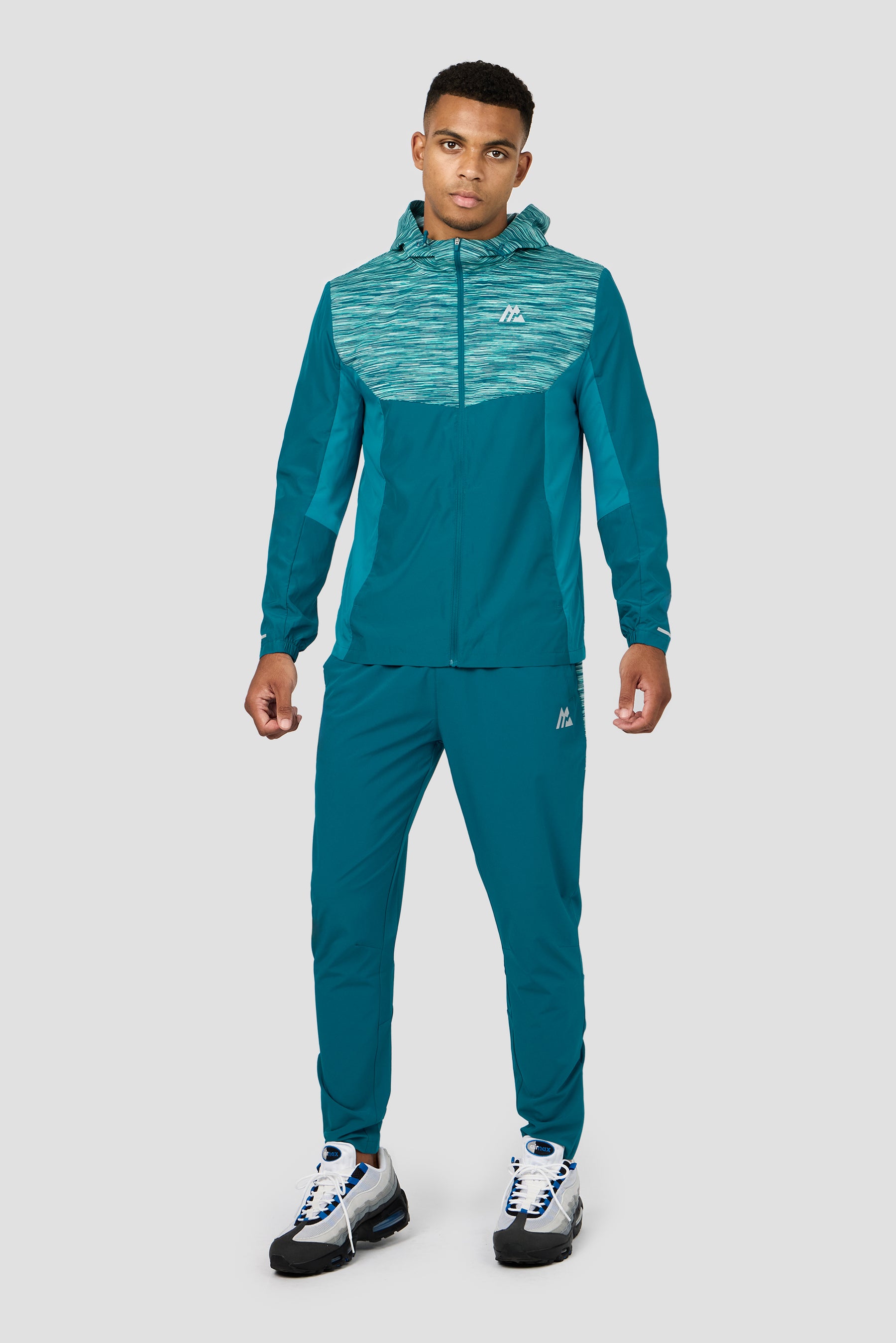 Trail Panel Running Pant - Teal Multi