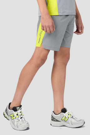 MTX Run Turbo Short - Platinum Grey/Electric Lime