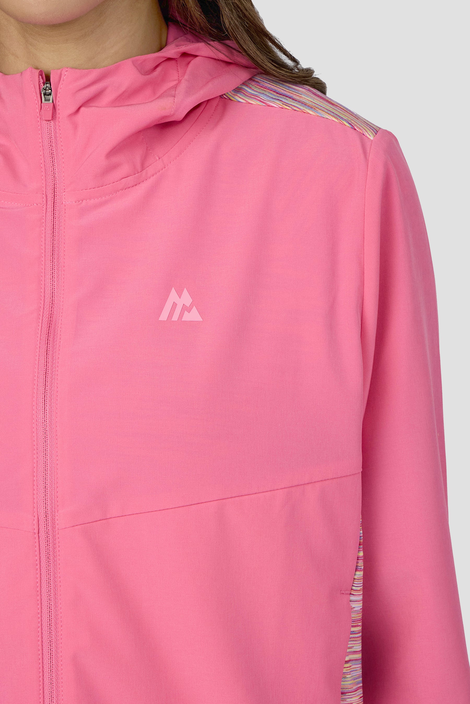Women's Trail Windbreaker - Pink/Yellow/Lilac/White