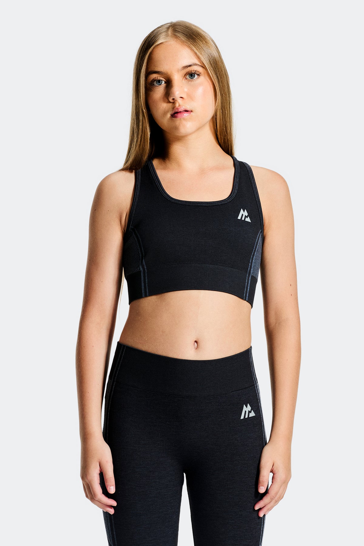 Girls Harmony Bra - Black/Cadet Grey