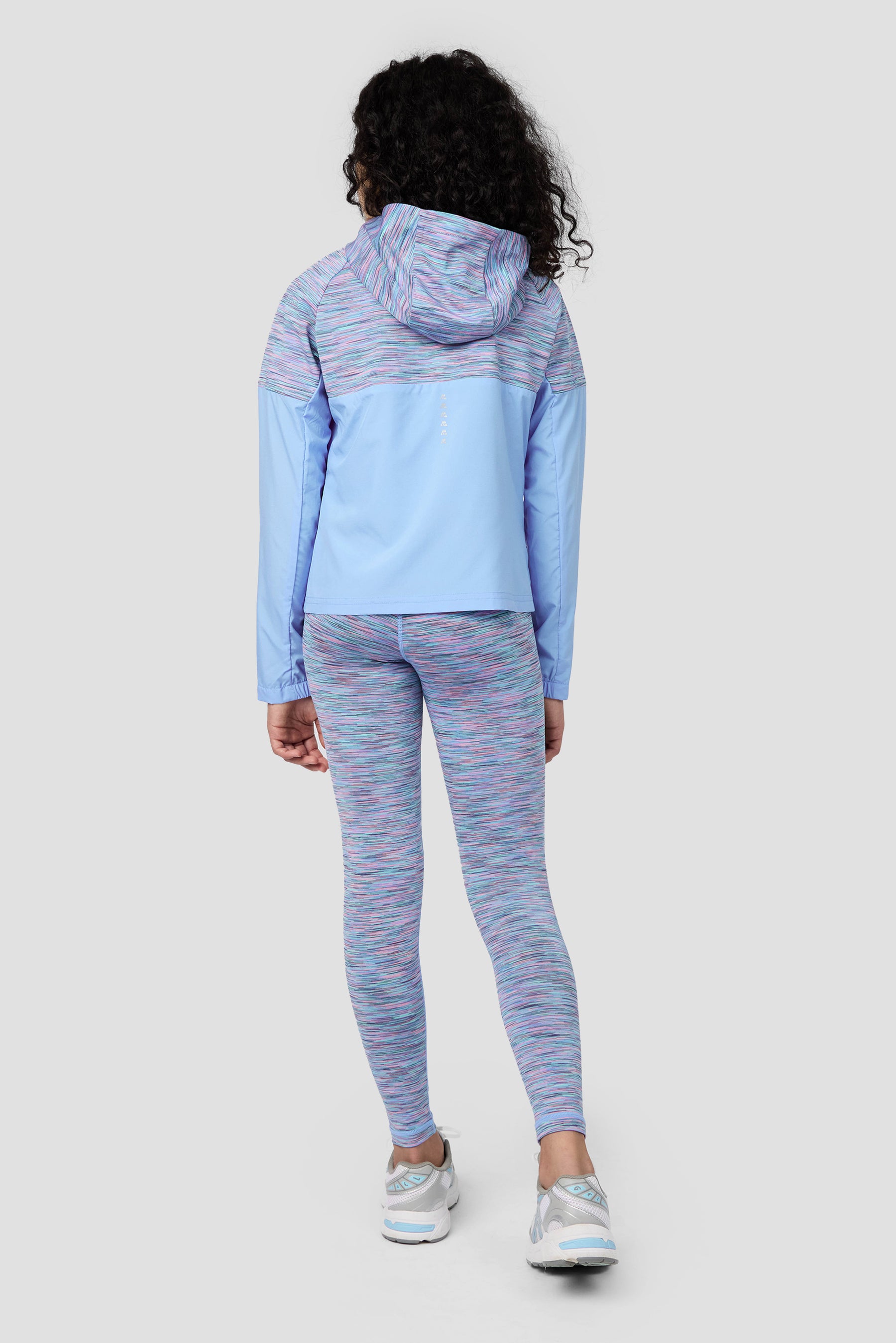 Girls Trail Windbreaker - Blue/Lilac Multi