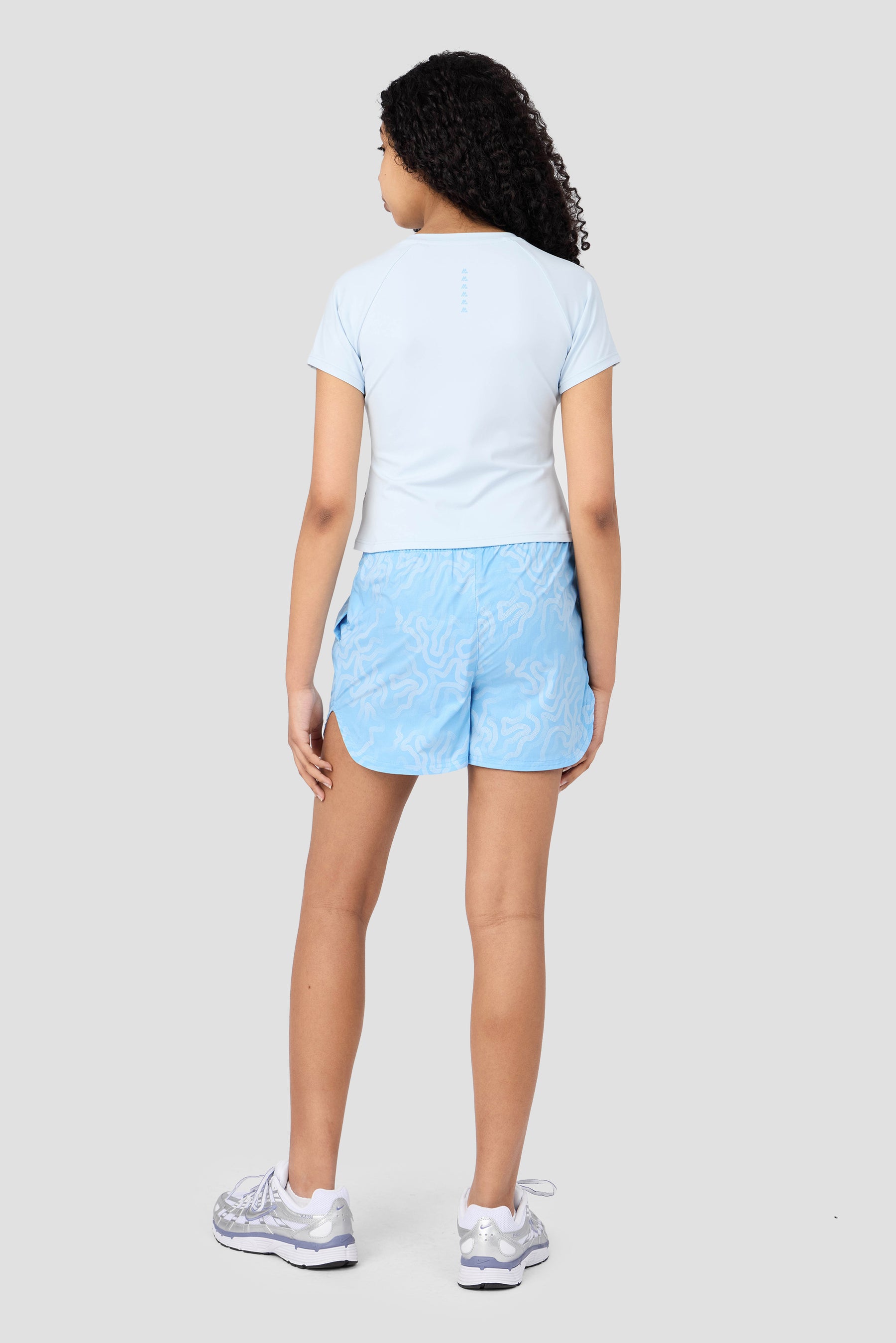 Girls Spin Short - Misty Blue/Seashell Blue
