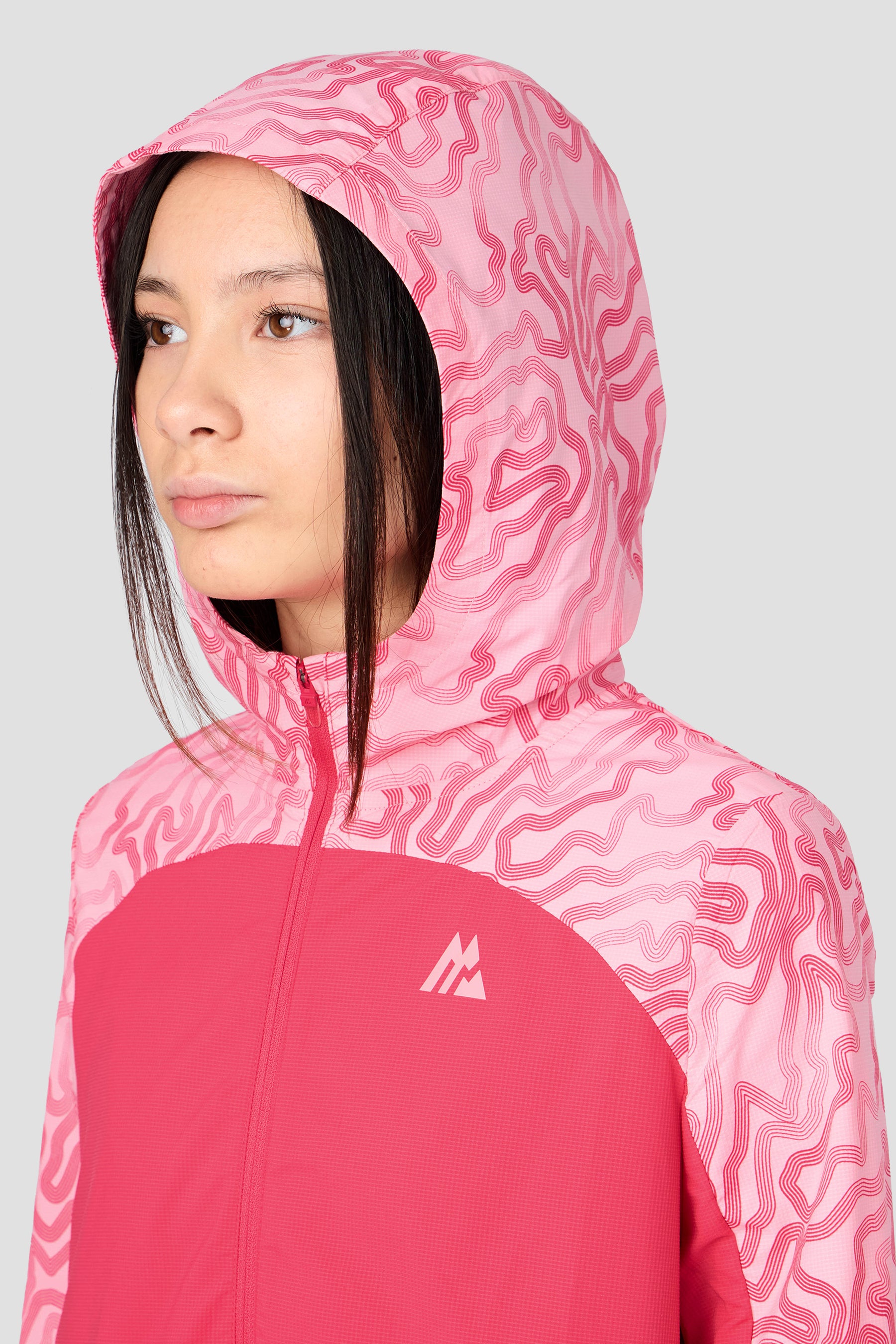 Girls Spin Windbreaker - Bouquet/Sweet Pink