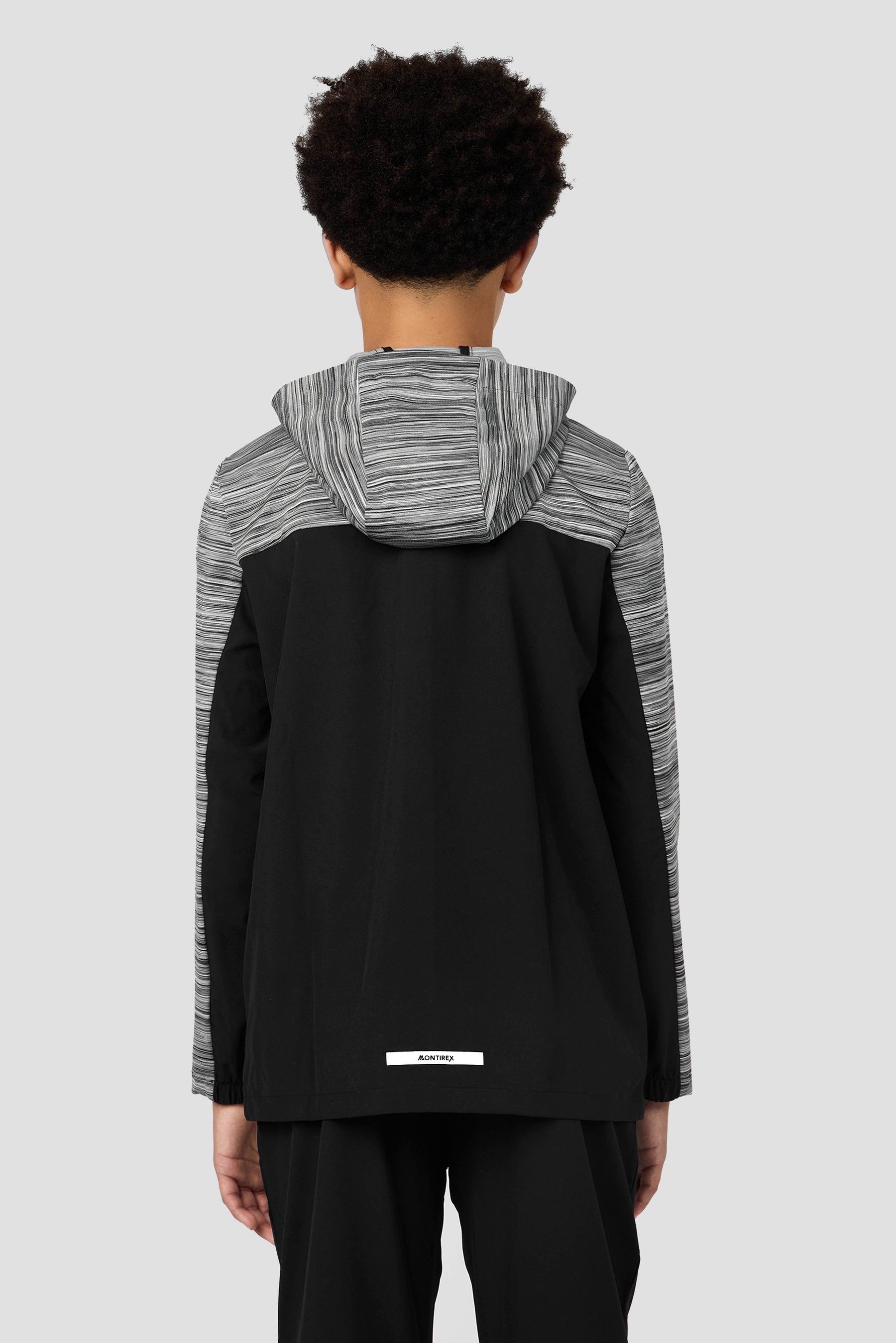 Boys Trail Windbreaker - Black/Platinum Grey/Cement Grey/White