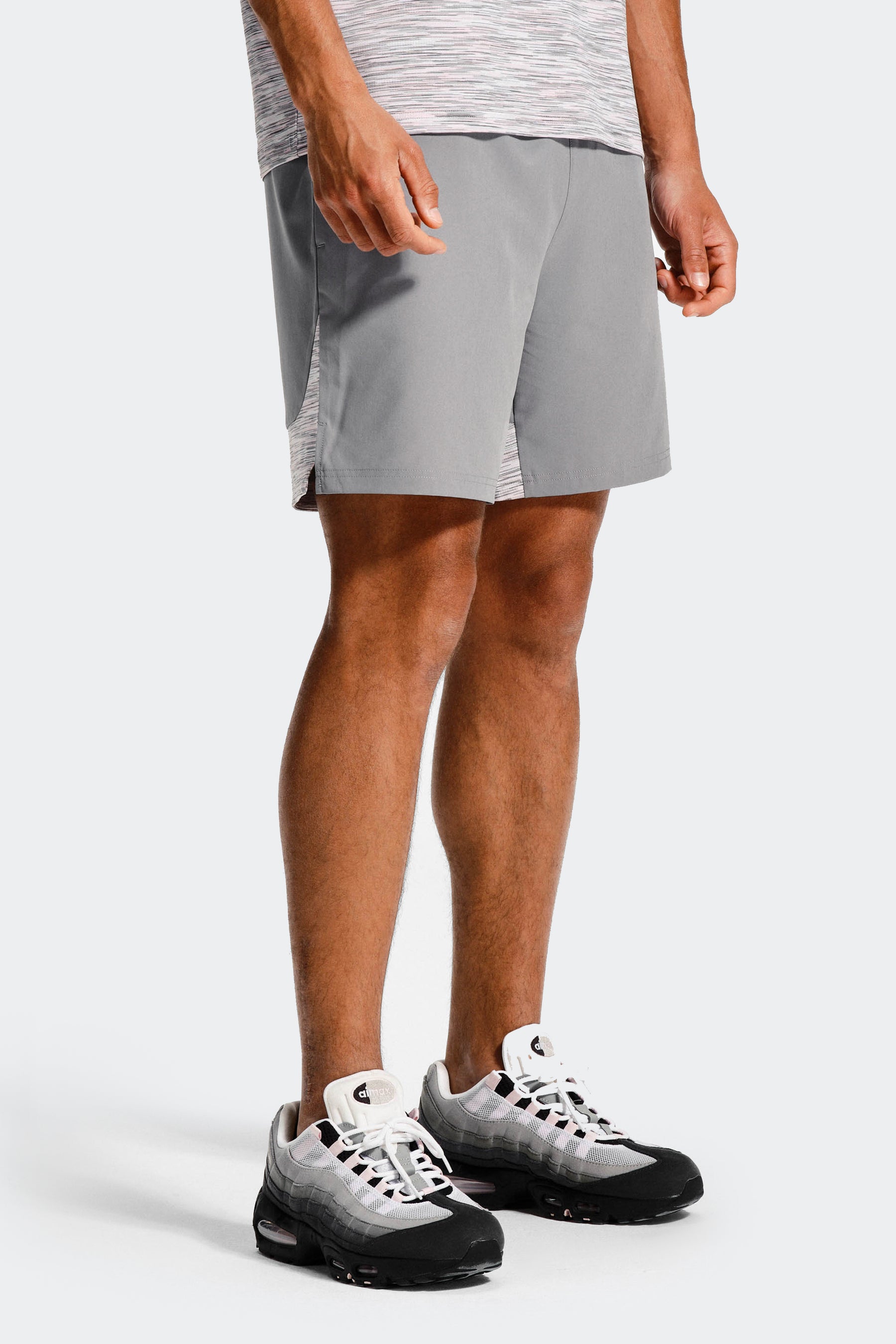 TRAIL PANEL 2.0 SHORT - PLATINUM GREY/LIGHT SMOKE GREY/LIGHT PINK/WHITE