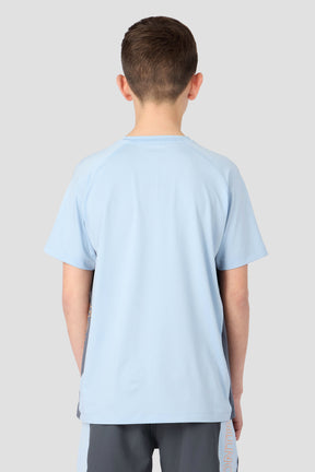 Boys Optic T-Shirt - Summer Mist/Slate Grey/Tangerine Glow