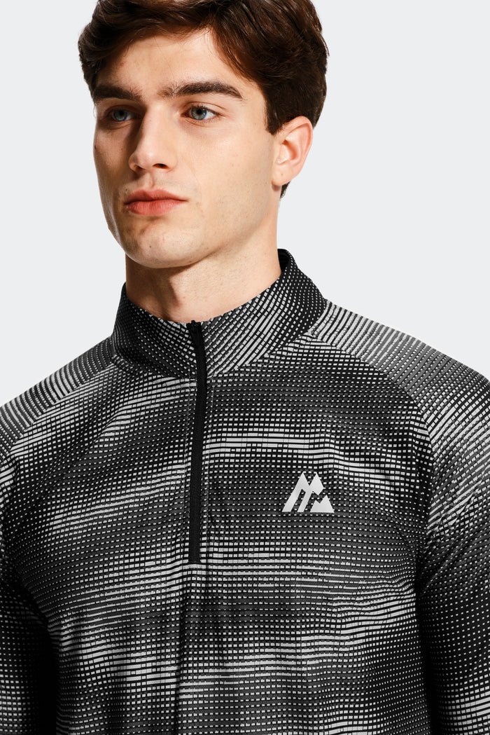 Haze 1/4 Zip - Black/Asphalt/Platinum Grey