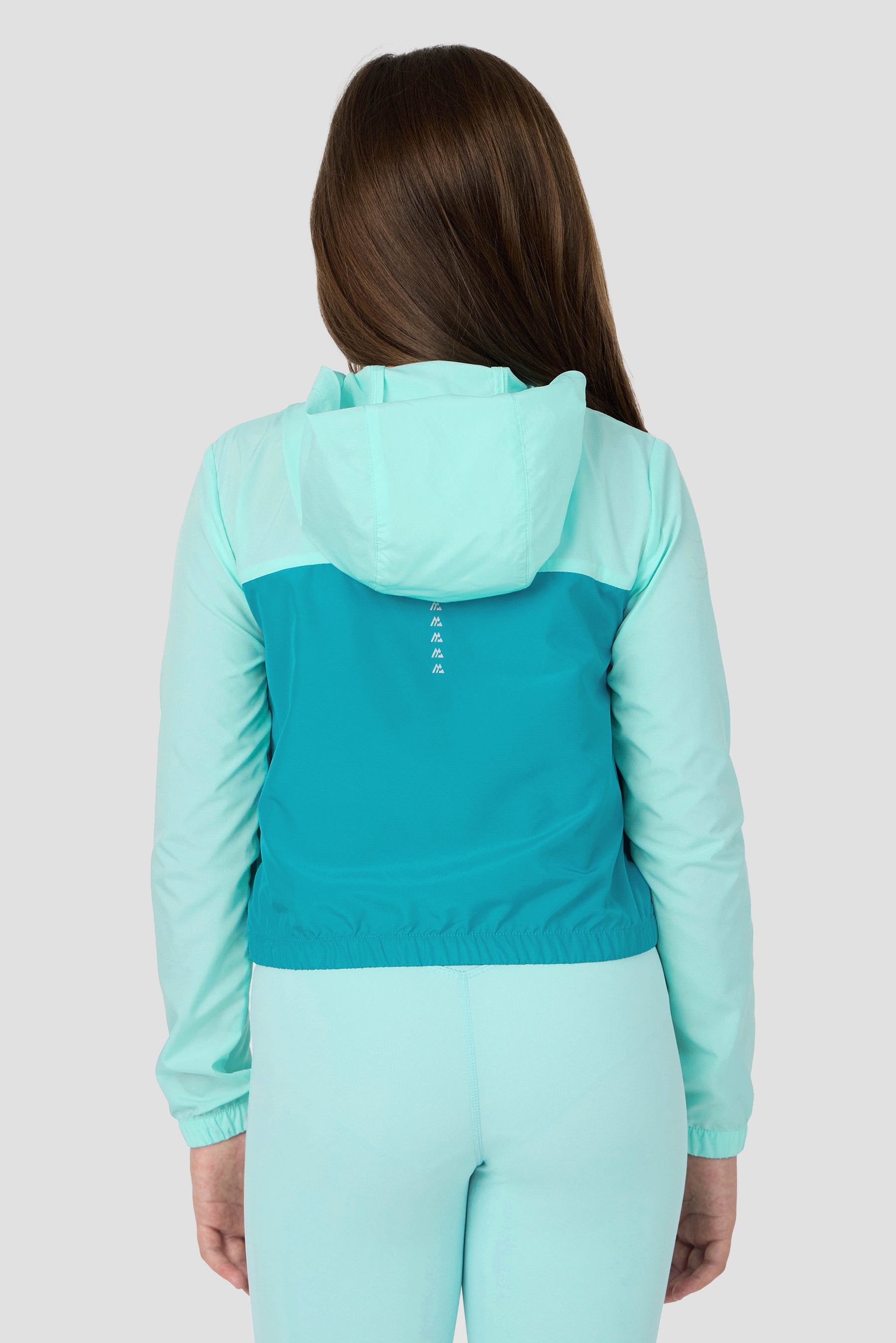 Girls Pace 2.0 Windbreaker - Arctic Blue/Pacific