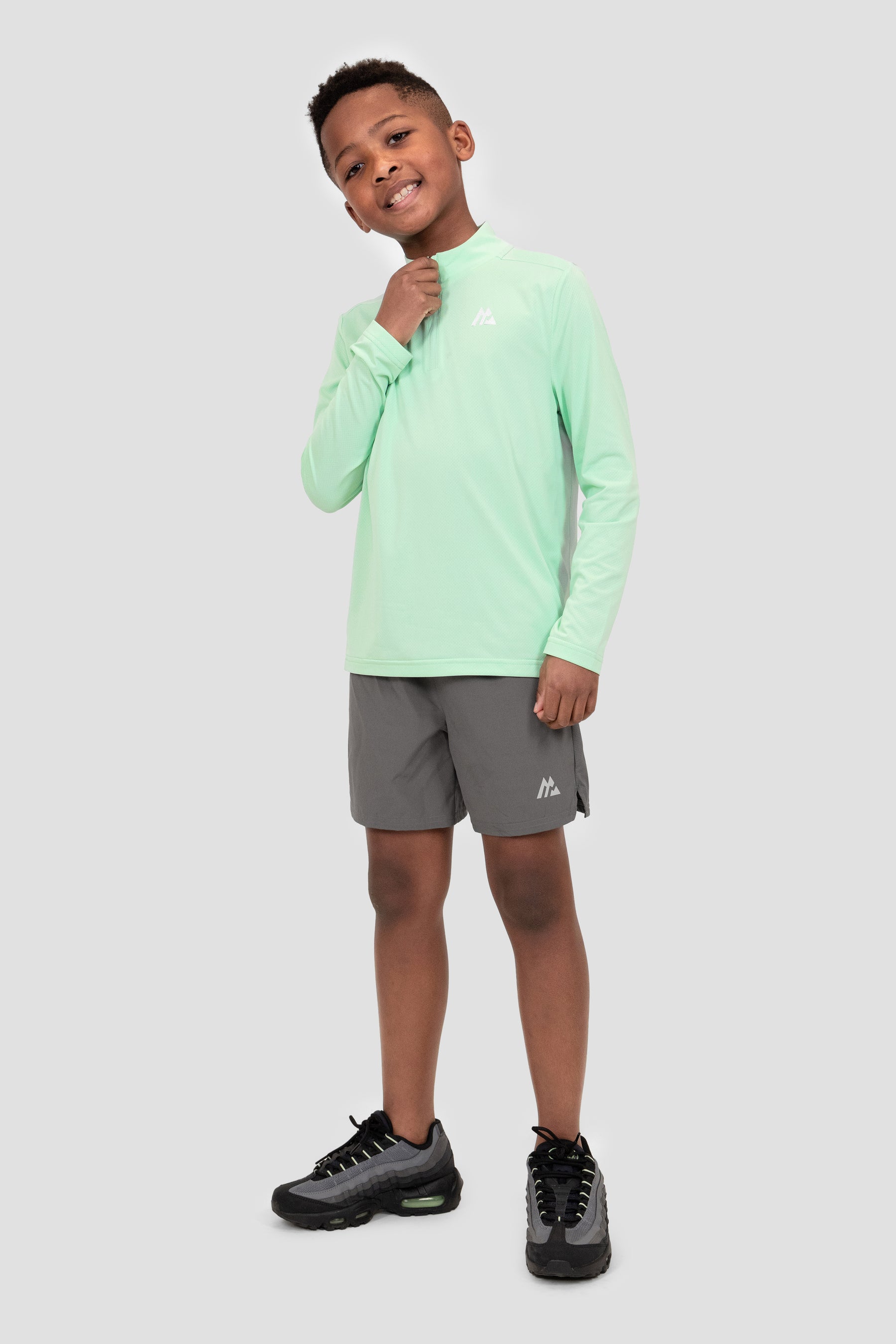 Boys Delta 1/4 Zip - Sea Foam