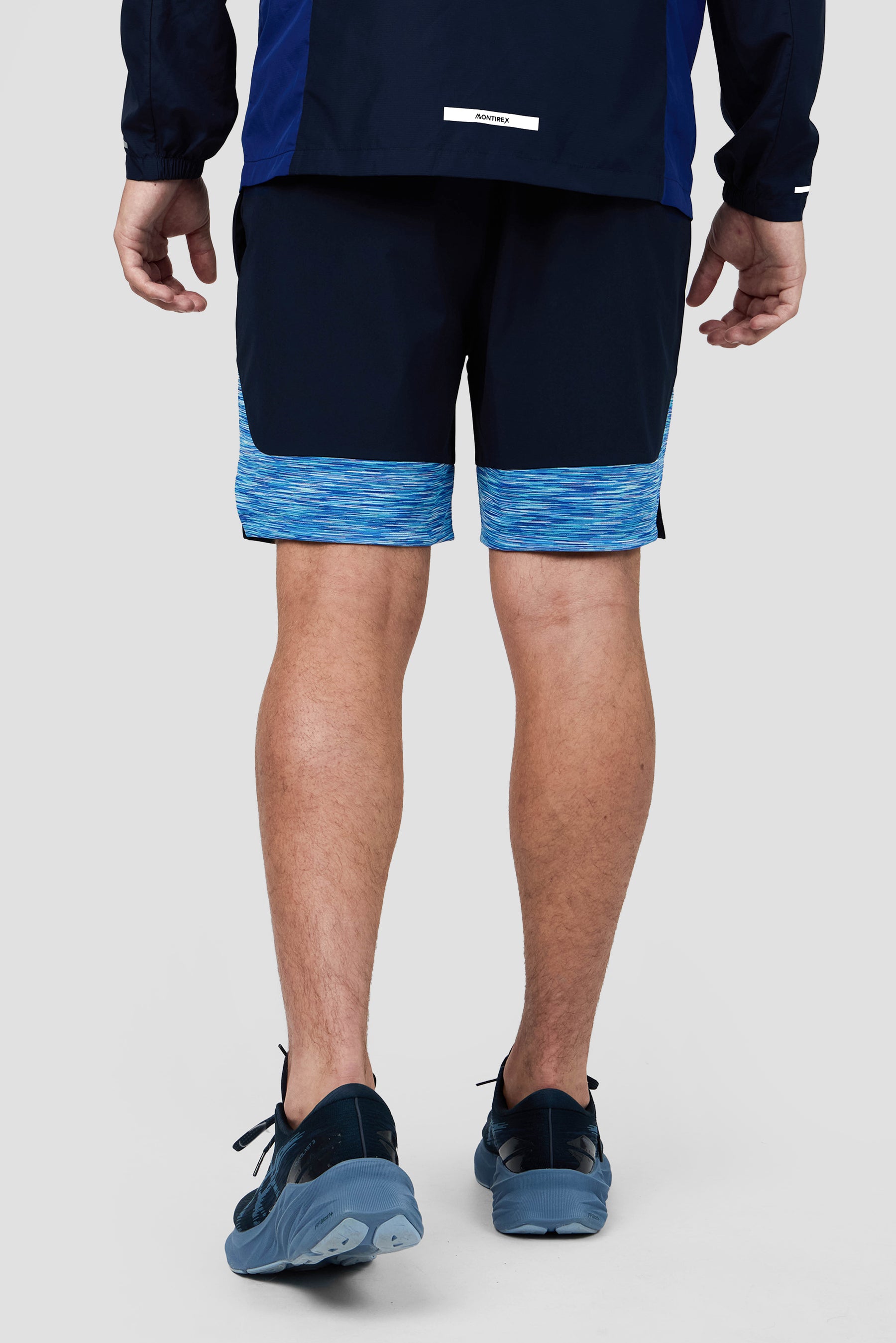Trail Panel Short - Navy/Royal Blue Multi