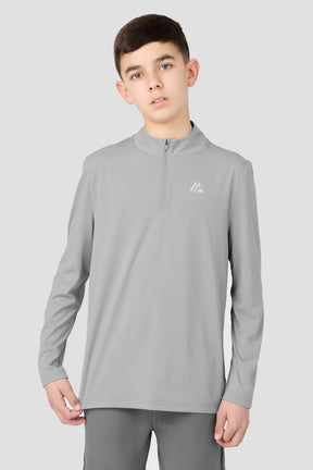 Boys Delta 1/4 Zip - Platinum Grey